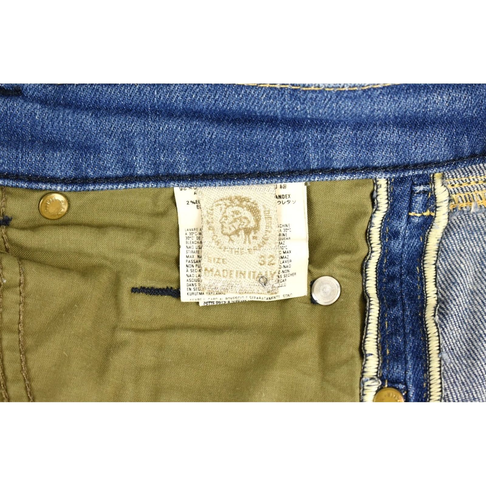 Diesel DIESEL Doozy 0071Y Stretch Jeans Regular W32/L34 Blue Zip Fly Women's Size 24" / US 00 / IT 34 - 6 Thumbnail