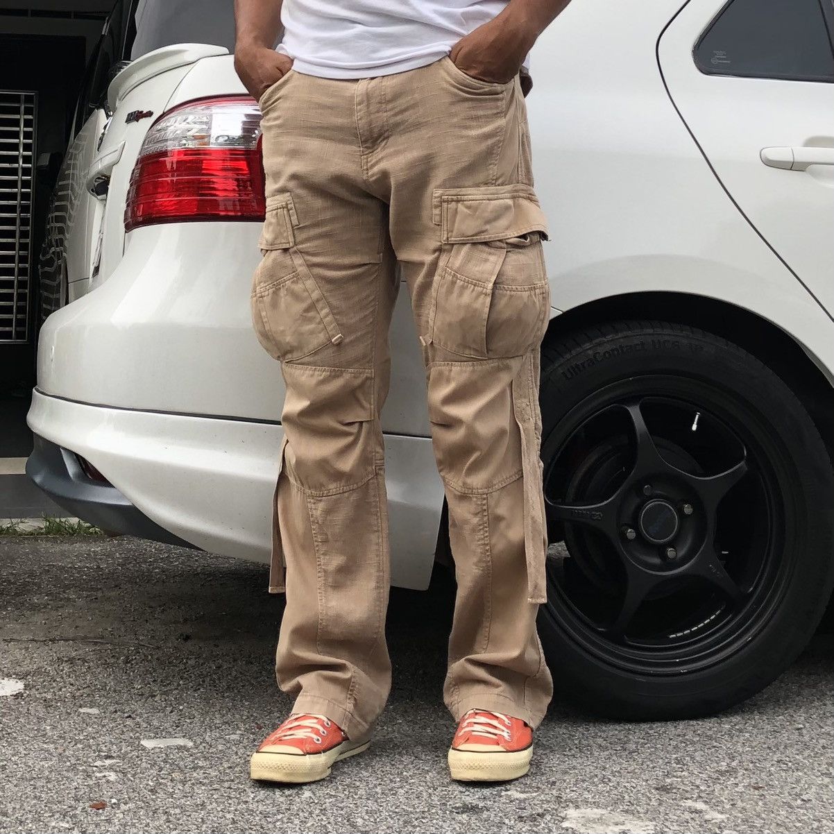 Avirex Vintage Avirex Parachute Patchwork Cargo Pants Size US 34 / EU 50 - 6 Thumbnail