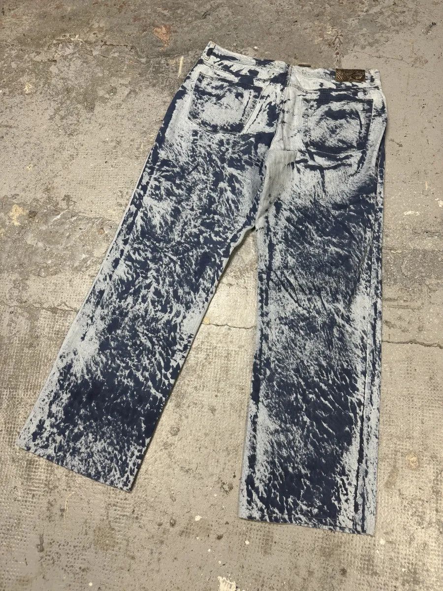Just Cavalli 2000s Cavalli Blue Blurred Denim Jeans Size US 32 / EU 48 - 7 Thumbnail