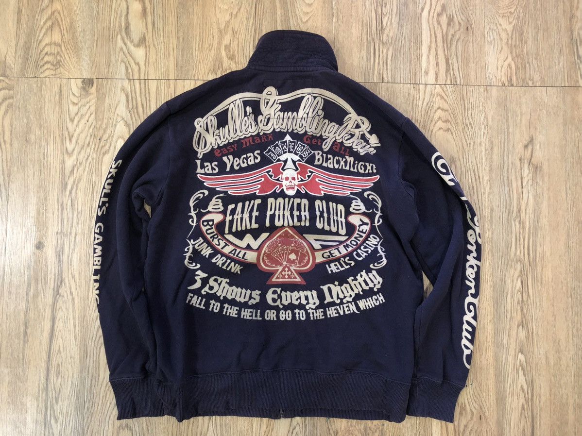 Japanese Brand Japan Streetwear Skull Gambling Bar jacket Size US M / EU 48-50 / 2 - 1 Thumbnail