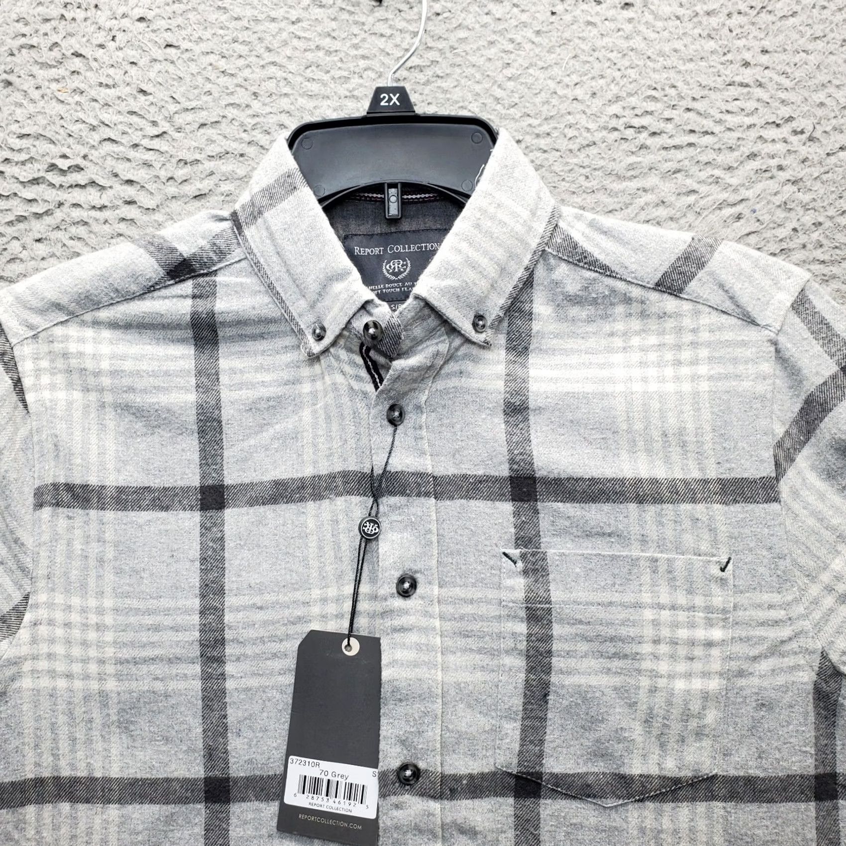Vintage Report Collection Shirt Men Small Multi Plaid Thick Flannel Collared Button-Down - Quick Shipping & Handmade - Quality Size US S / EU 44-46 / 1 - 5 Thumbnail