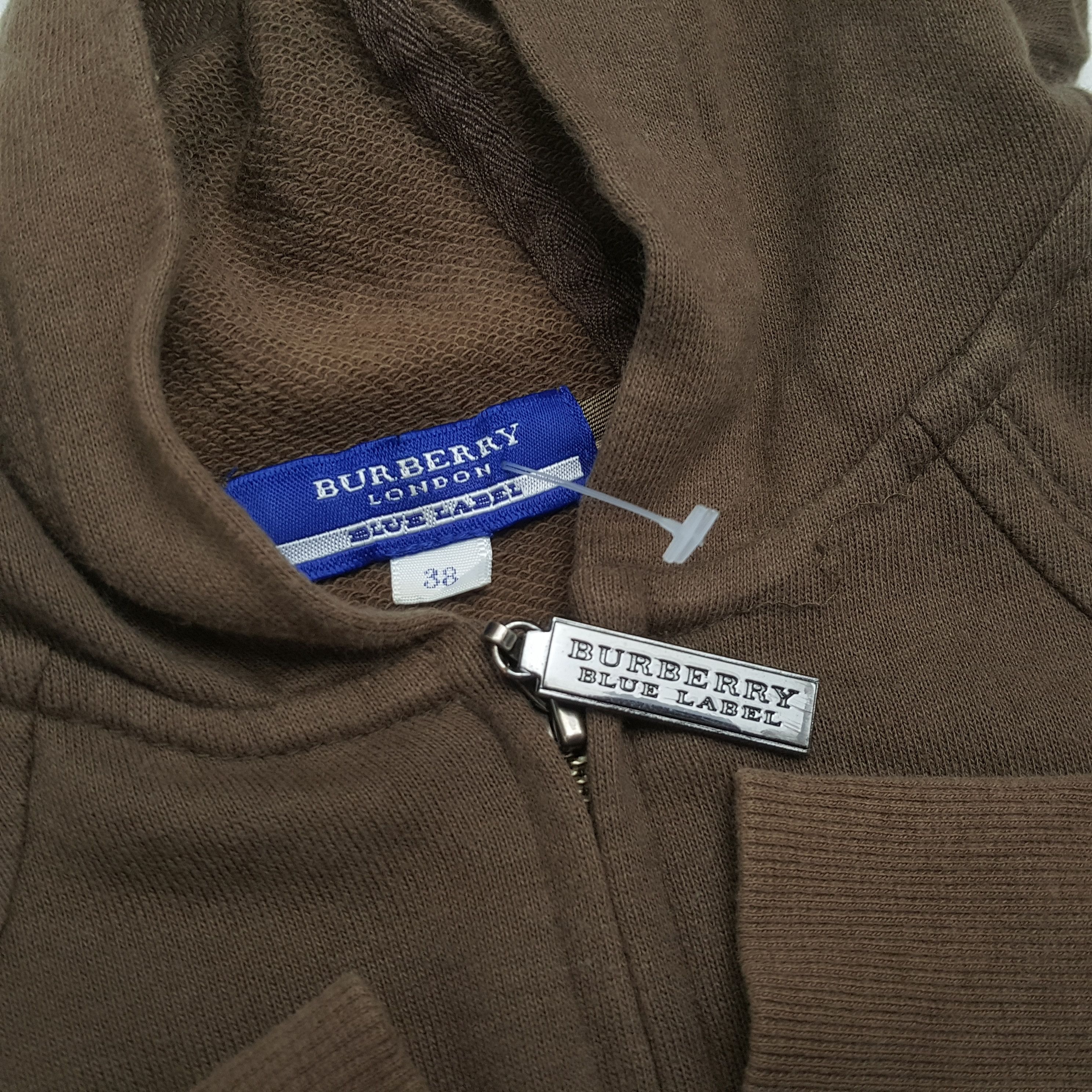 Burberry × Vintage BURBERRY LONDON BLUE LABEL Custom Art Zipper Hoodies Size US XS / EU 42 / 0 - 10 Thumbnail
