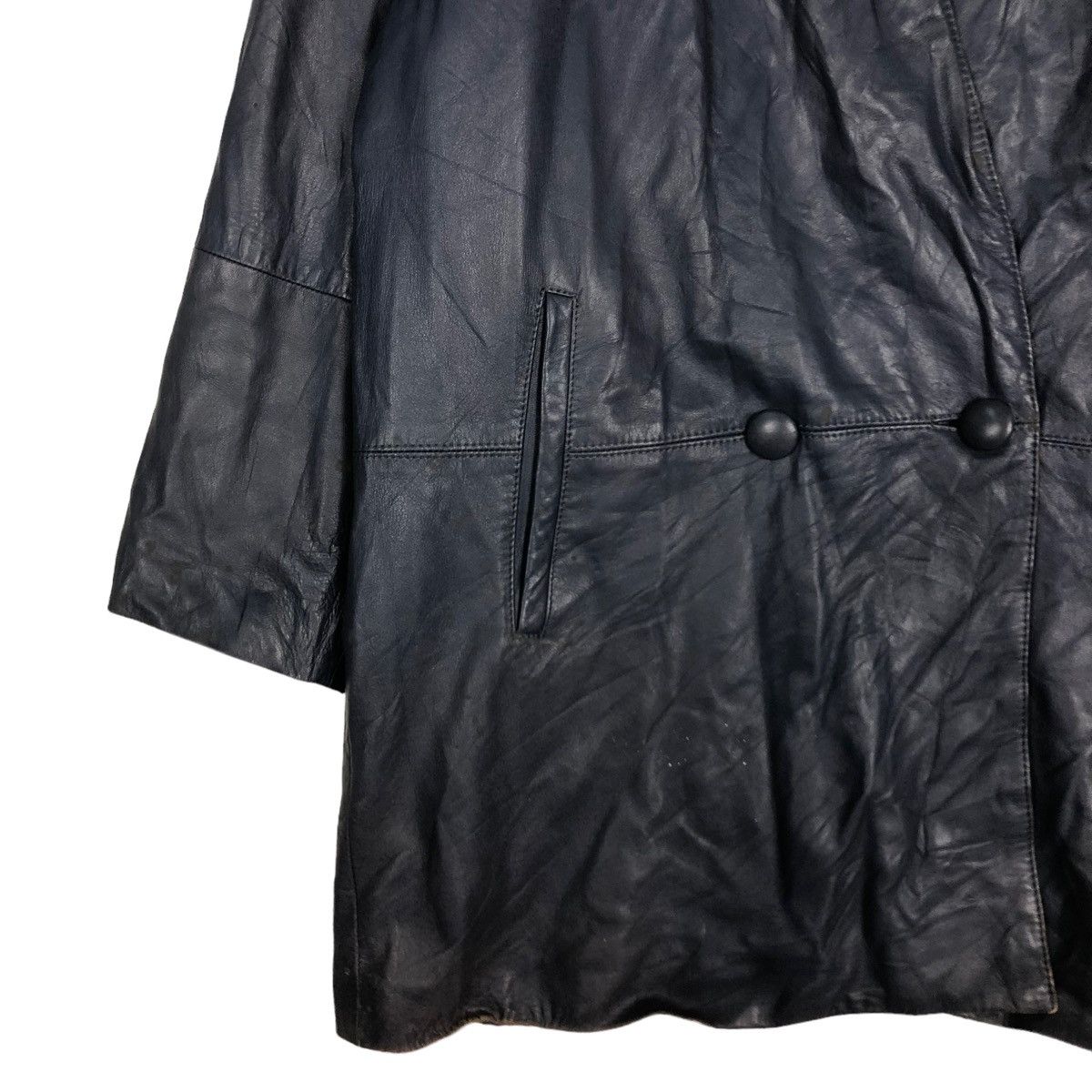 Japanese Brand 🔥VINTAGE LEATHER JACKET MARIE CLAIRE ISSEY MIYAKE Size US M / EU 48-50 / 2 - 6 Thumbnail