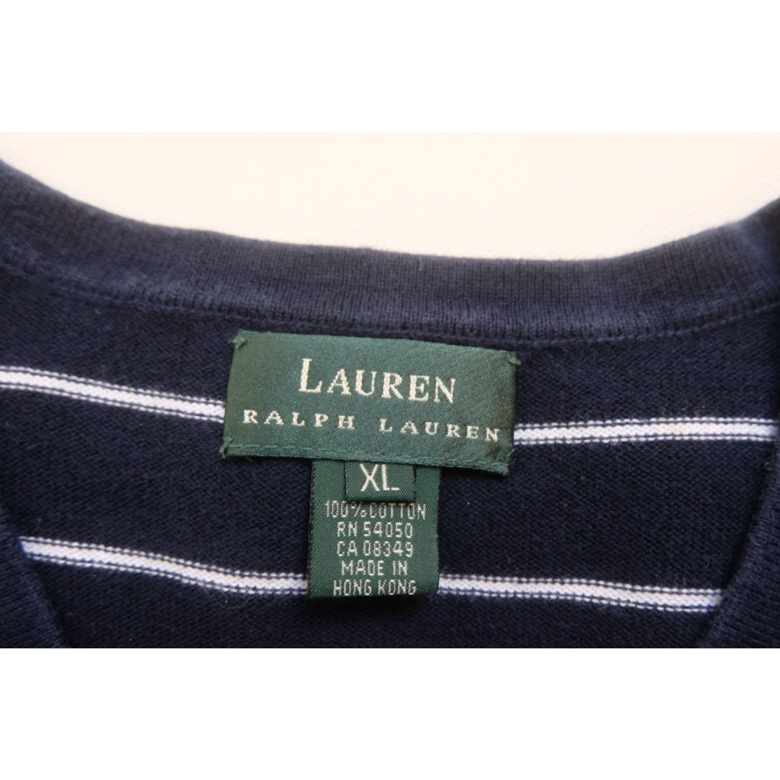 Ralph Lauren VINTAGE LAUREN RALPH LAUREN NAUTICAL HONG KONG TIE LACE UP STRIPE BLUE SHIRT SZ XL Size XL / US 12-14 / IT 48-50 - 6 Thumbnail