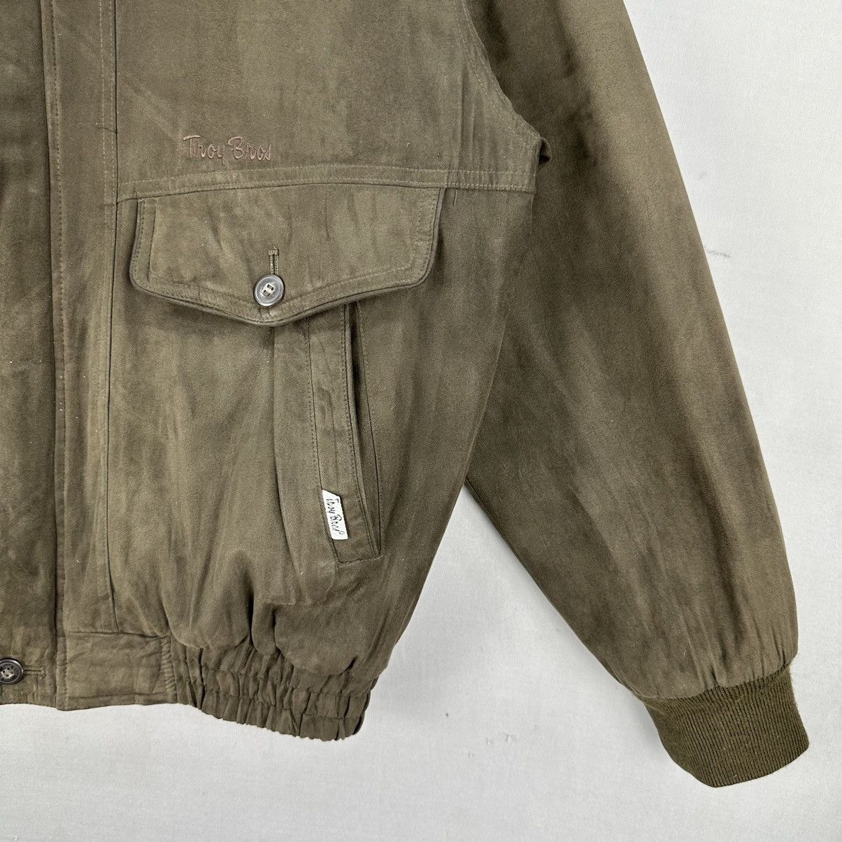 Japanese Brand Vintage 90's Troy Bros Japan Casual Zipper Jacket Size US M / EU 48-50 / 2 - 3 Thumbnail