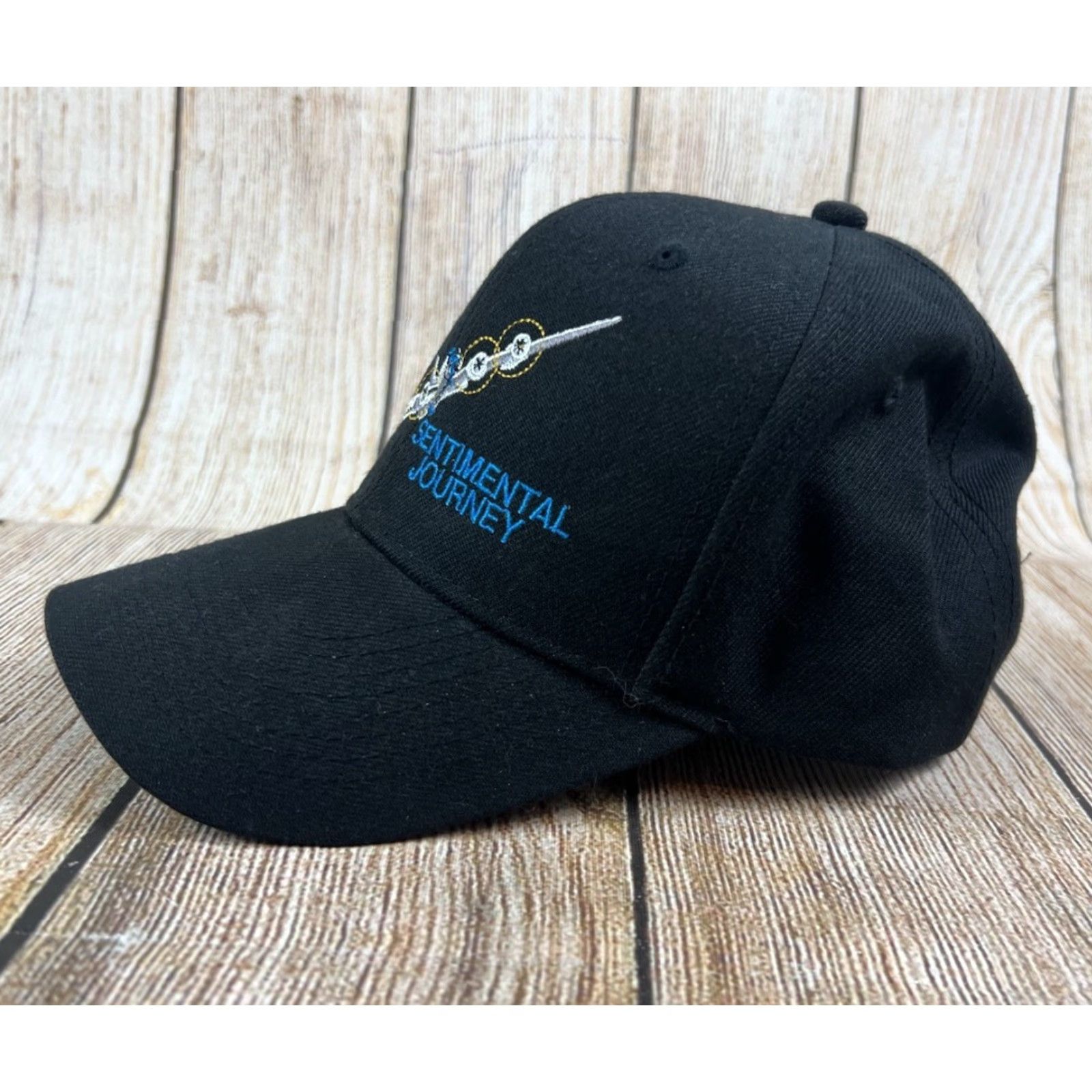 Vintage B-17G Sentimental Journey Embroidered Baseball Hat Cap Bomber Aviation Men One Size Black Adjustable Cotton Cap USA Baseball Hat Guinness? Size ONE SIZE - 6 Thumbnail