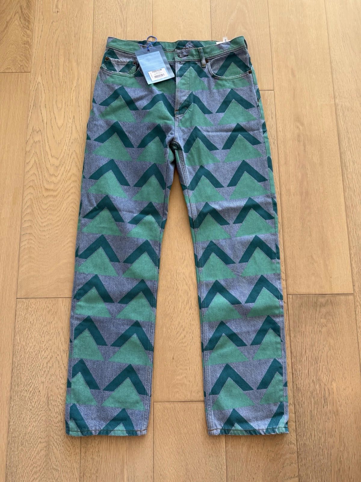 Acne Studios Acne Studios Land Print Jeans - Trendy Geometric Pattern Size US 30 / EU 46 - 1 Thumbnail