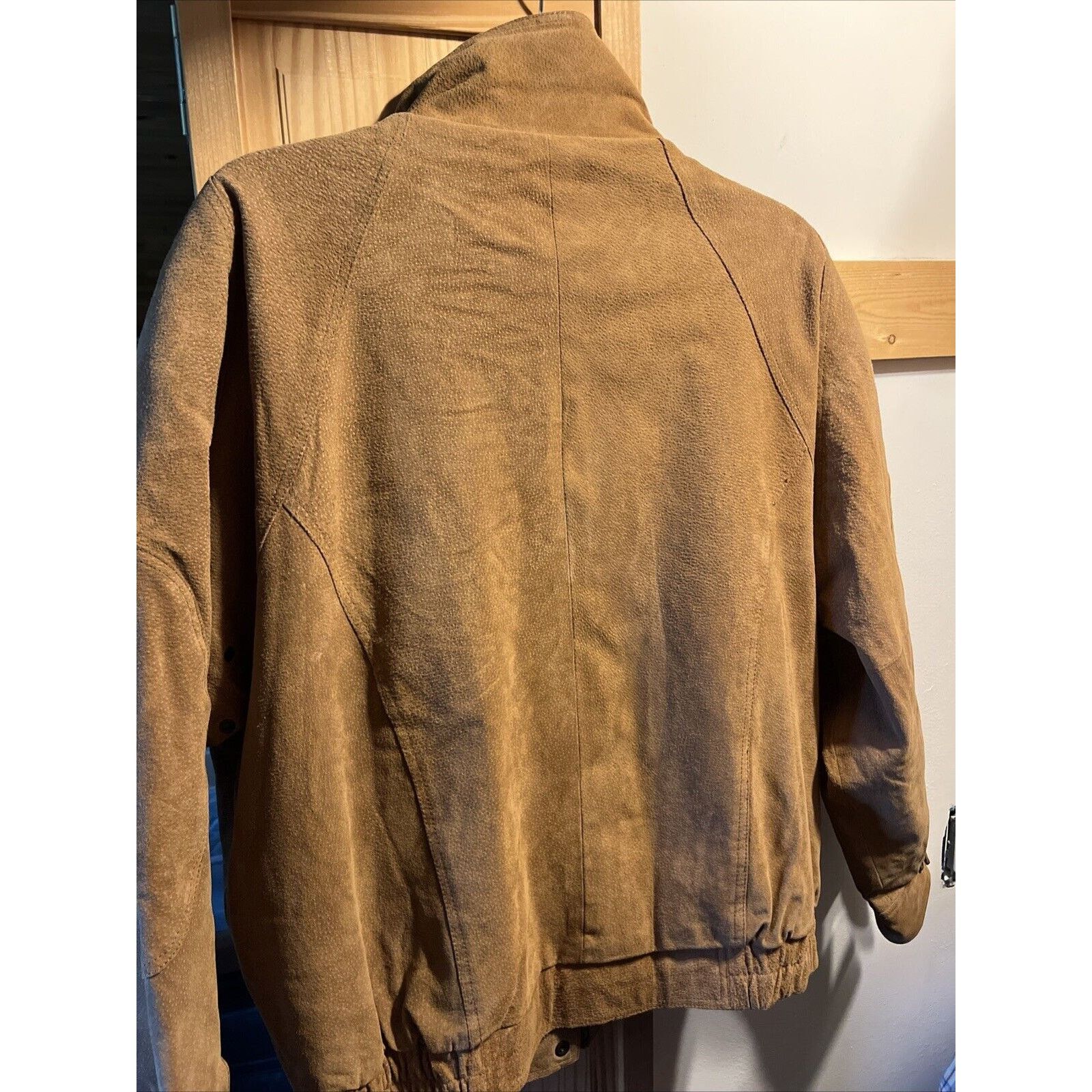 Other Casual Club VTG Mens Large Brown Suede Leather LS Zip Jacket Size US L / EU 52-54 / 3 - 11 Thumbnail