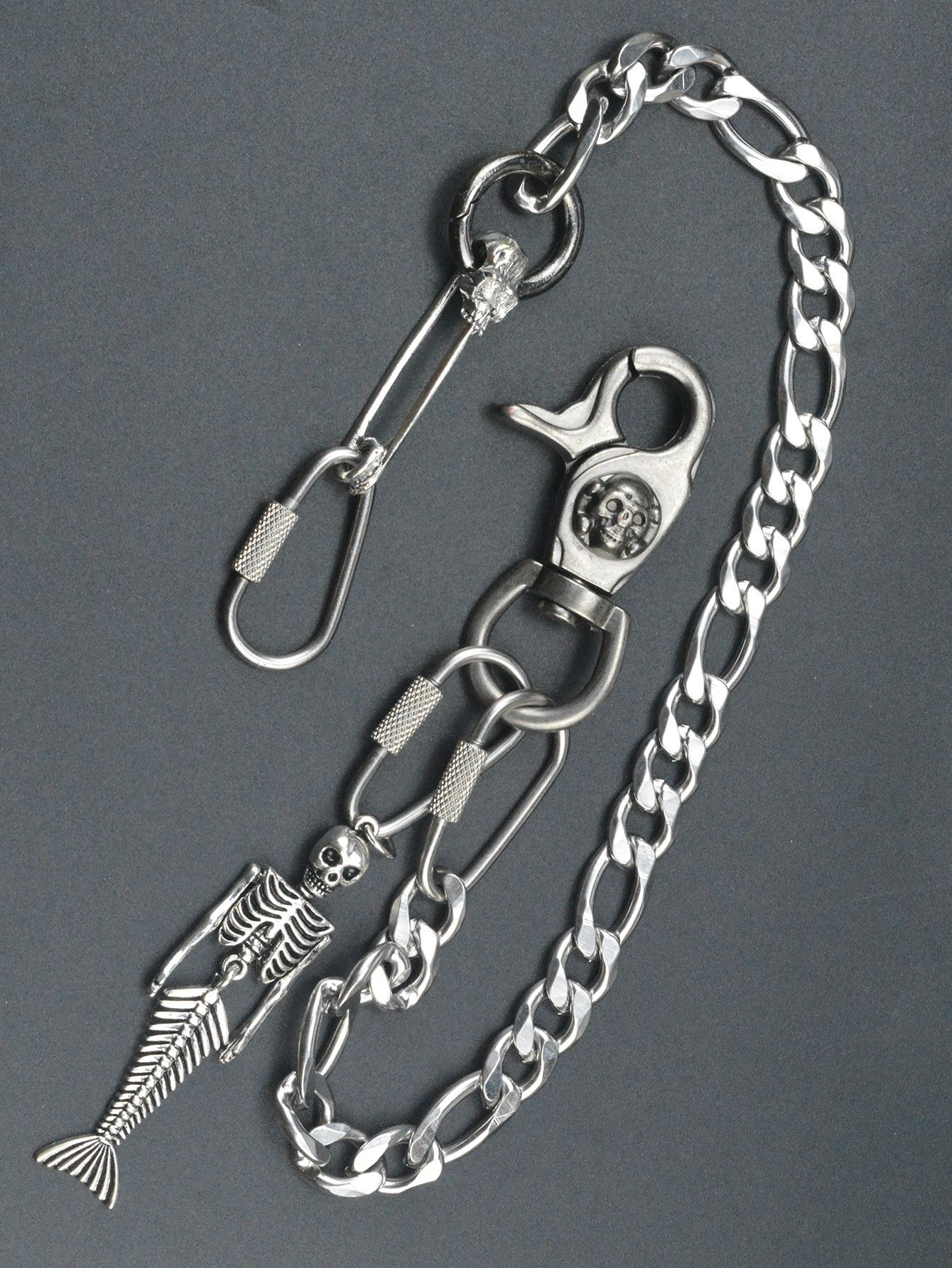 Japanese Brand × Jewelry 12-Inch Gunmetal Punk Biker Wallet Chain for Jeans Size ONE SIZE - 4 Thumbnail