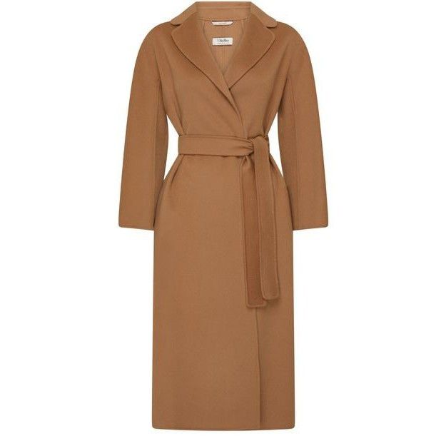 Max Mara MAX MARA Esturia Belted Brown Wool Long Coat New & Authentic Size XS / US 0-2 / IT 36-38 - 1 Thumbnail