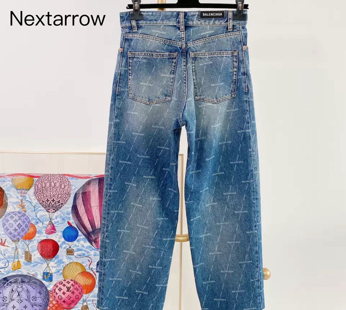 Balenciaga Balenciaga letter jeans2412-Nextarrow Size US 27 - 2 Thumbnail