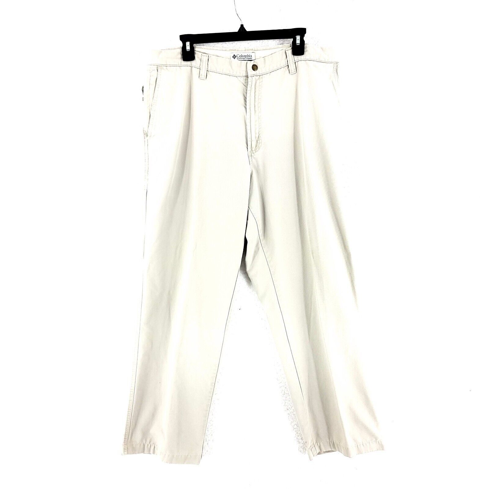Columbia Columbia Cream Cotton Cargo Pocket High Rise Chino Pants 38/ Size US 34 / EU 50 - 1 Thumbnail