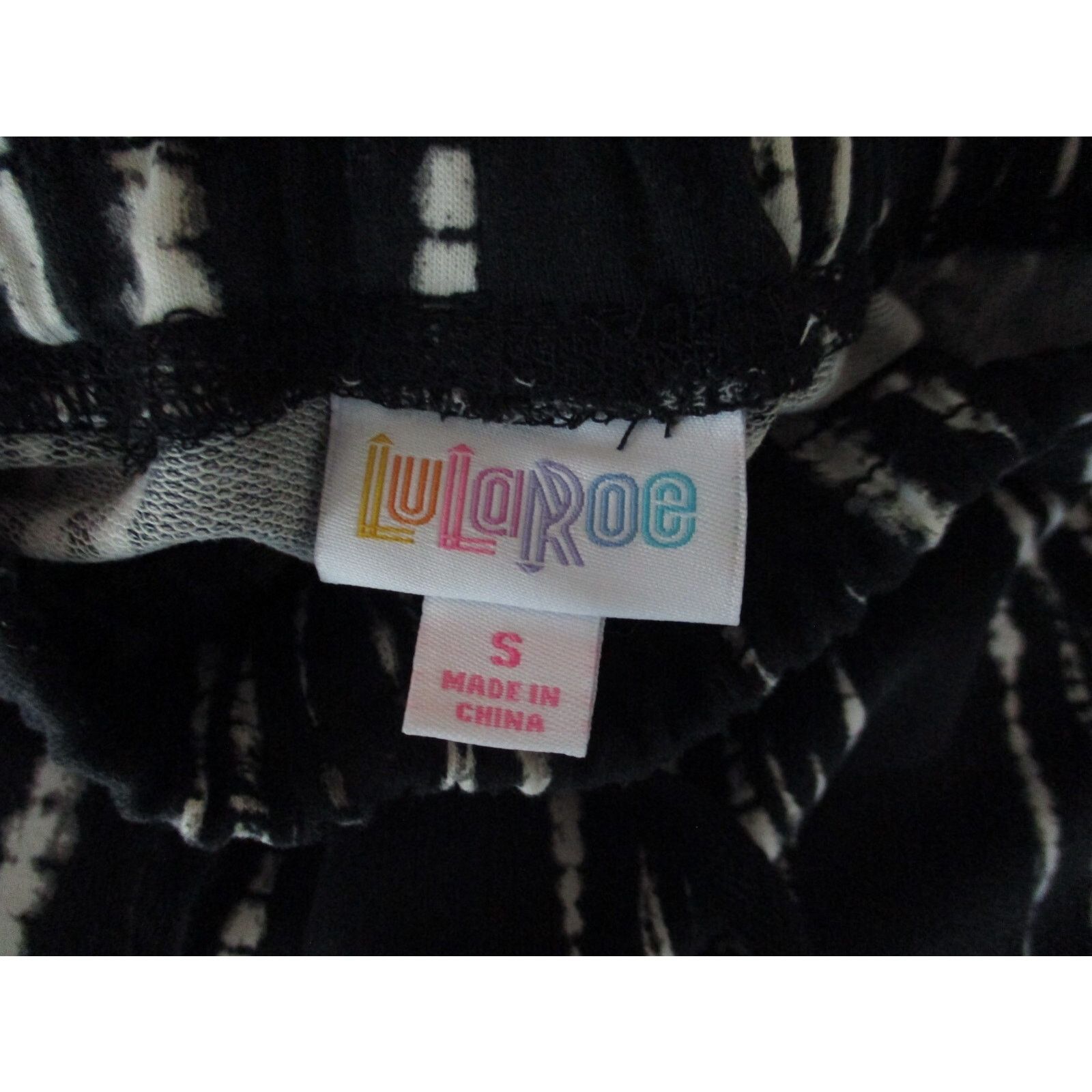 Other LuLaRoe Jax NWOT SMALL Black White Gray Joggers Sweatpants Size 28" / US 6 / IT 42 - 5 Thumbnail
