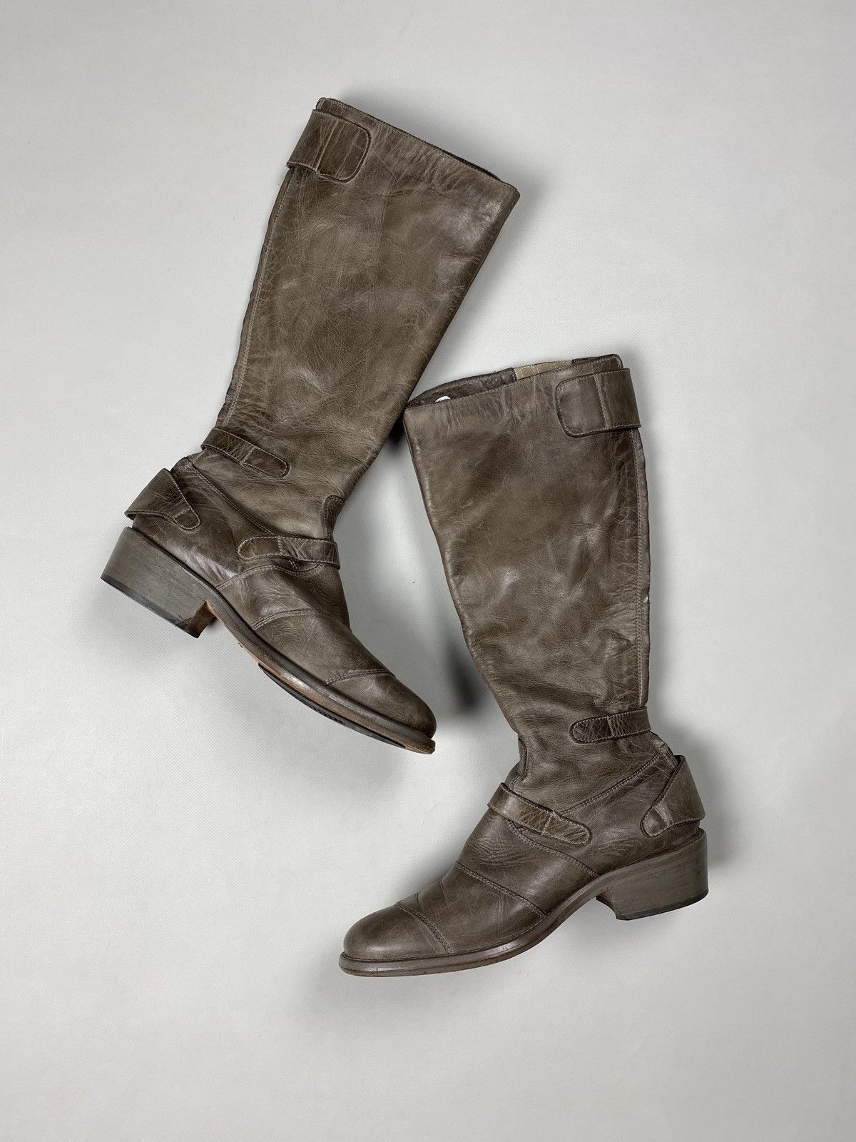 Belstaff Belstaff Trialmaster leather over the knee biker boots shoes Size US 8 / IT 38 - 9 Thumbnail