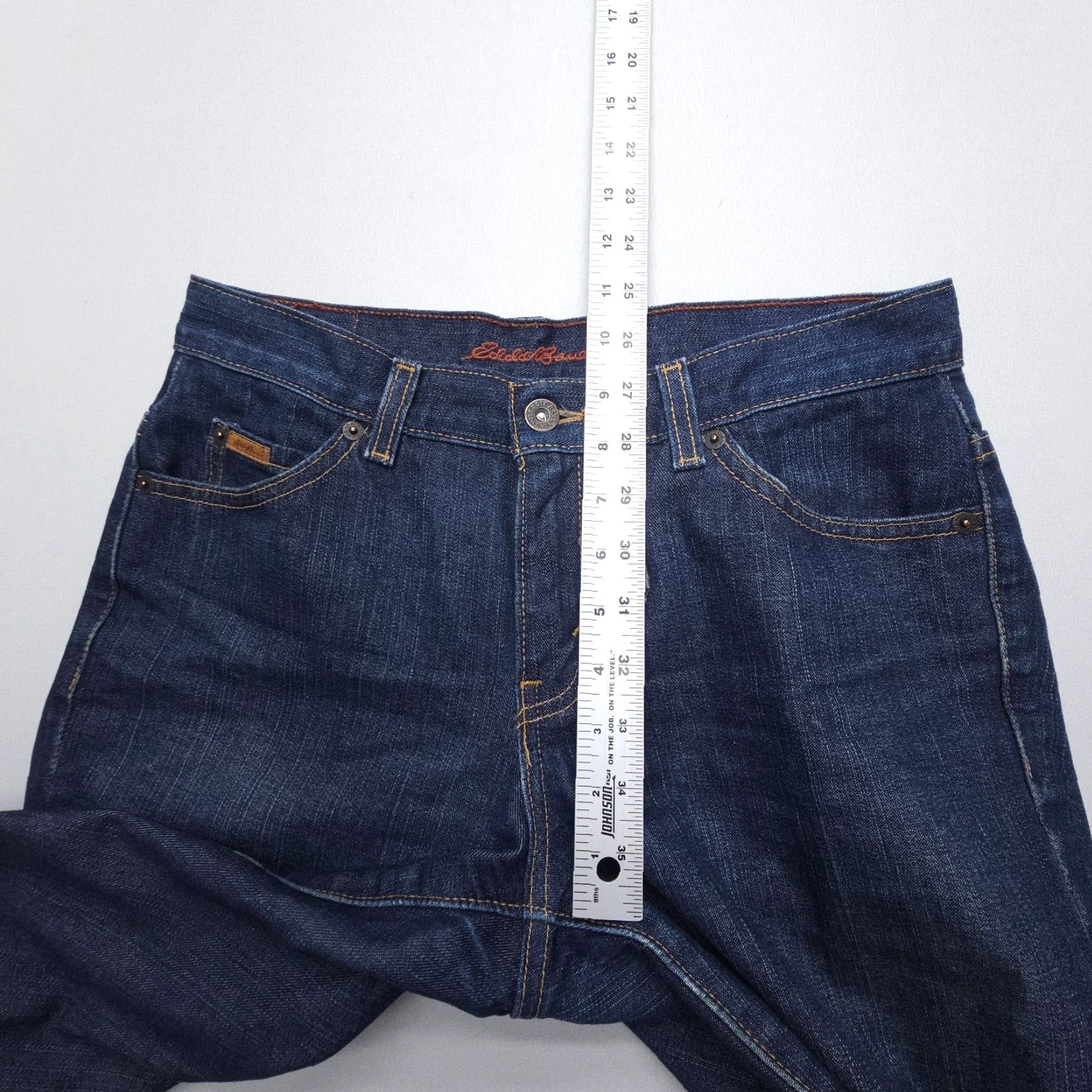 Eddie Bauer VINTAGE Eddie Bauer Jeans Bootcut Womens 4 Regular 32" Inseam Dark Wash Blue Cotton Denim Belt Loops 2000s USA Front Logo Womens Size 27" / US 4 / IT 40 - 7 Thumbnail