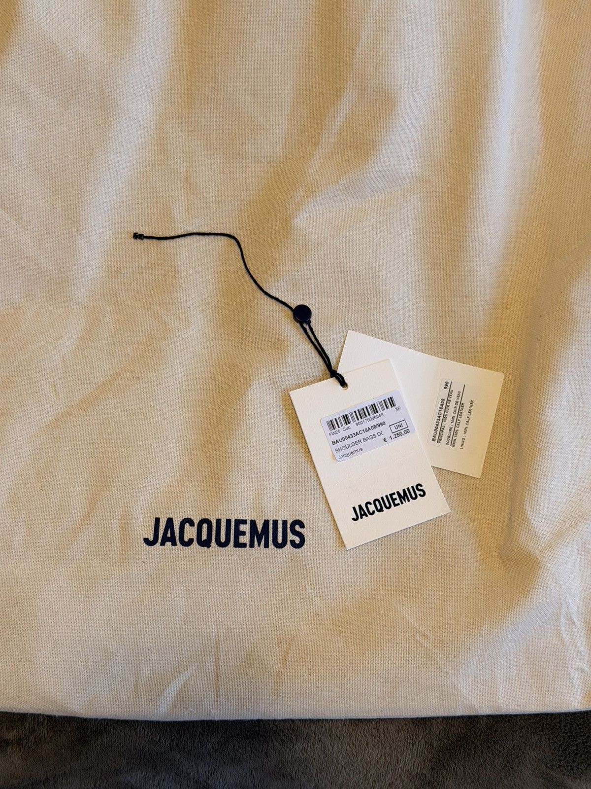 Jacquemus Jacquemus The Marino Leather Tote Size ONE SIZE - 10 Thumbnail