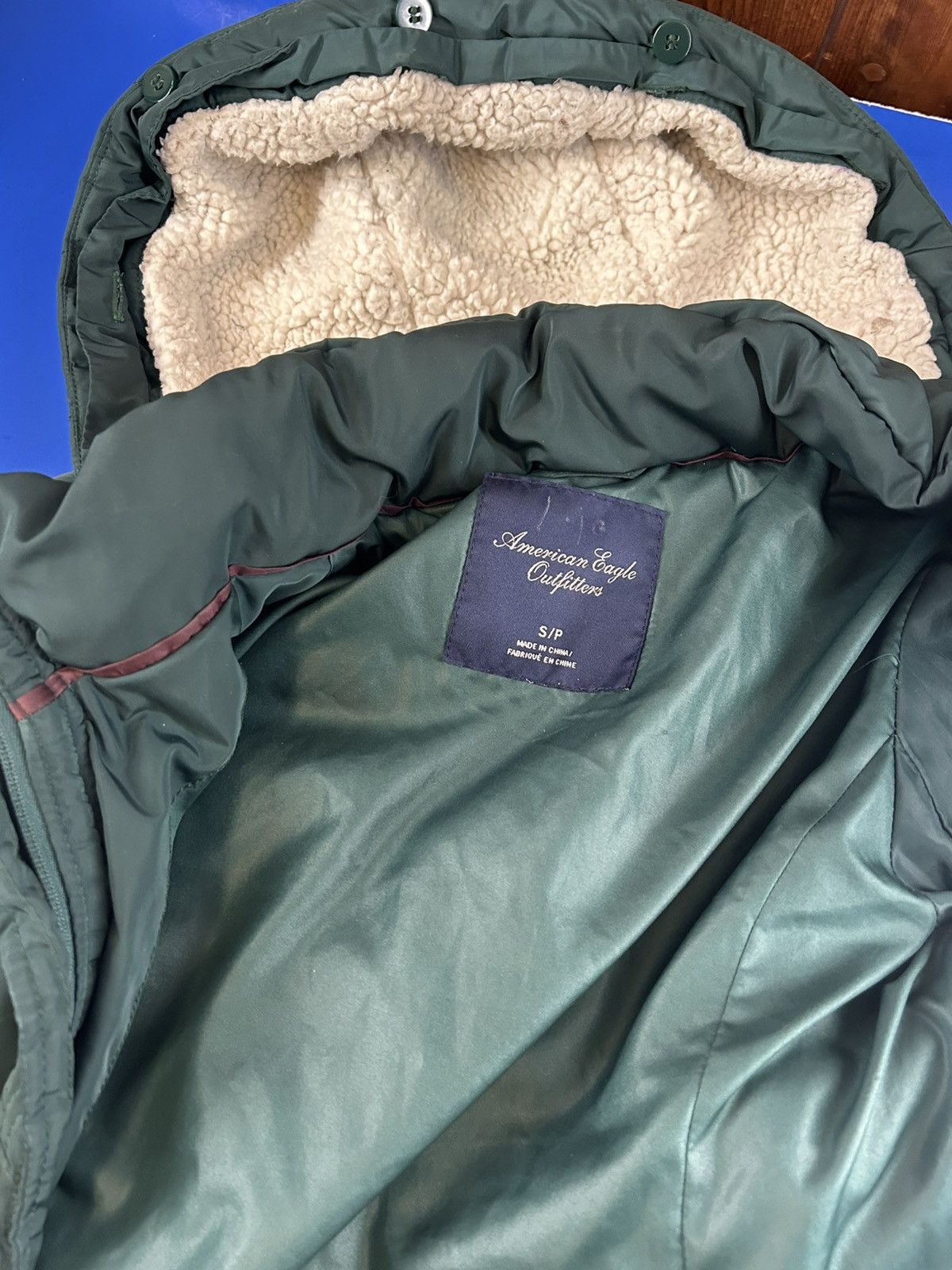 American Eagle Outfitters American Eagle Outfitters Women's Green Small Hooded Coat Size S / US 4 / IT 40 - 10 Thumbnail