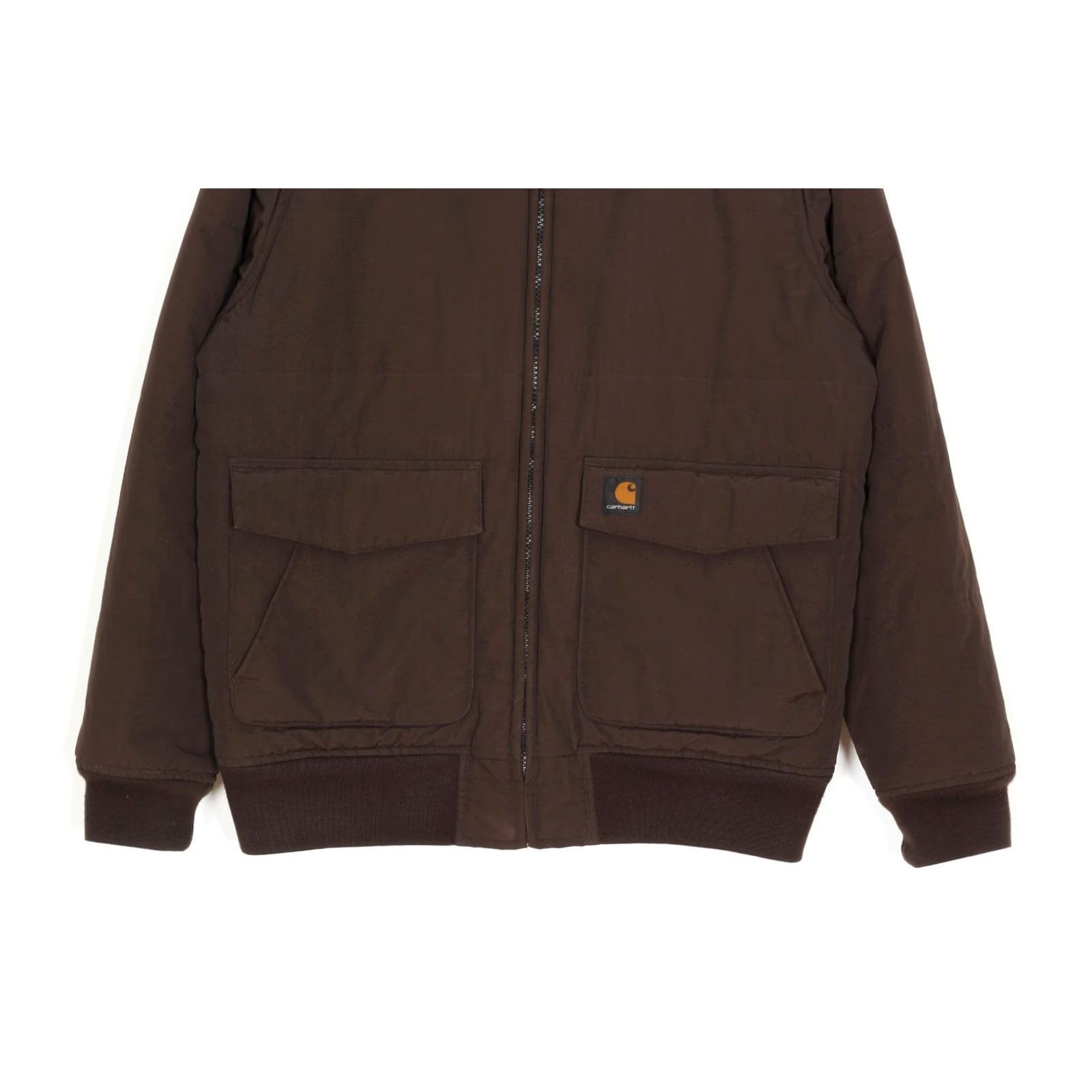 Carhartt Carhartt Brooks Jacket Mens Bomber L Padded Brown Canvas Zip Mid-Length Jacket Size US L / EU 52-54 / 3 - 2 Thumbnail