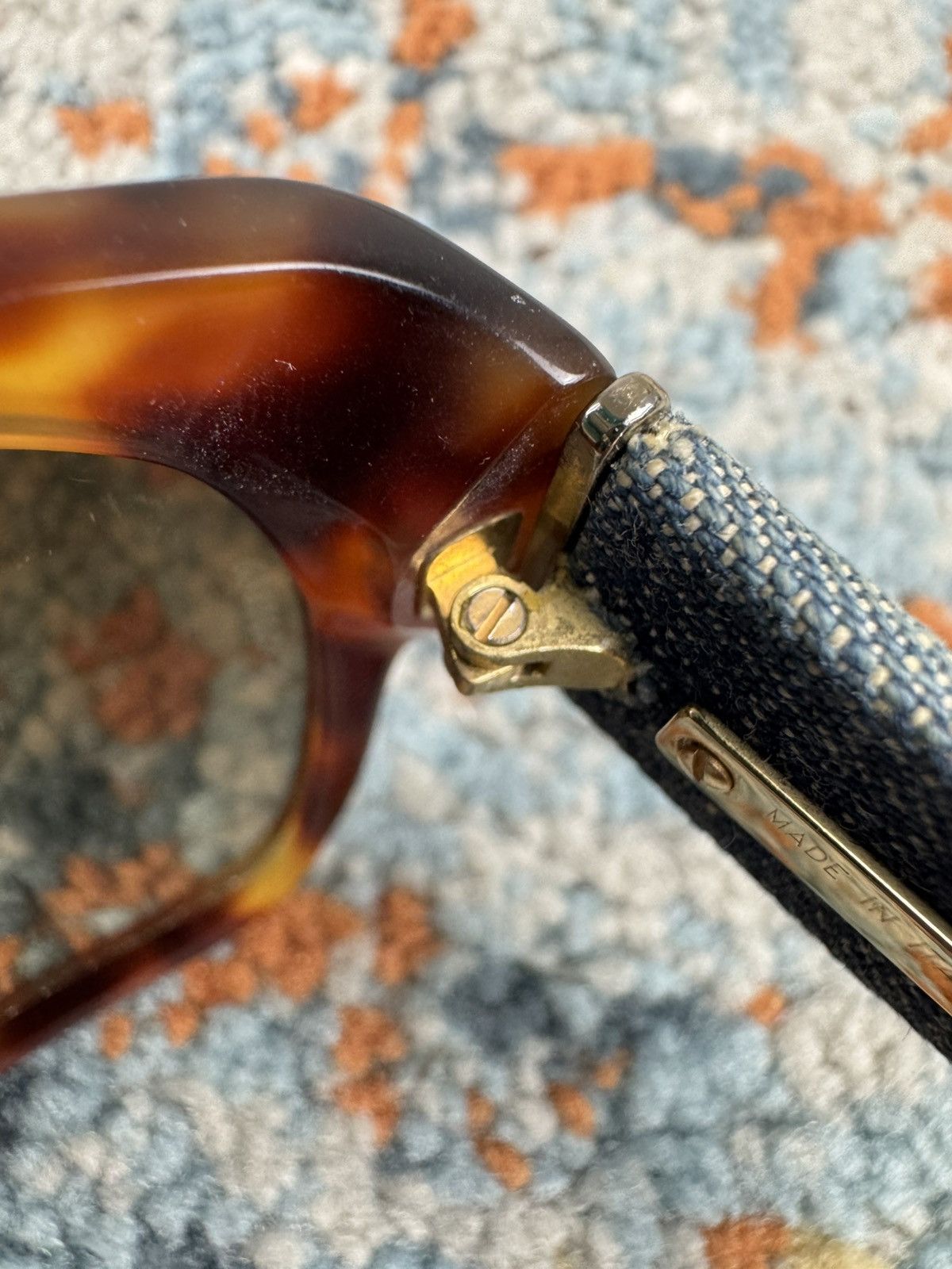 Chanel Rare Vintage 00s Chanel 5162 tortoise denim sunglasses Size ONE SIZE - 12 Thumbnail