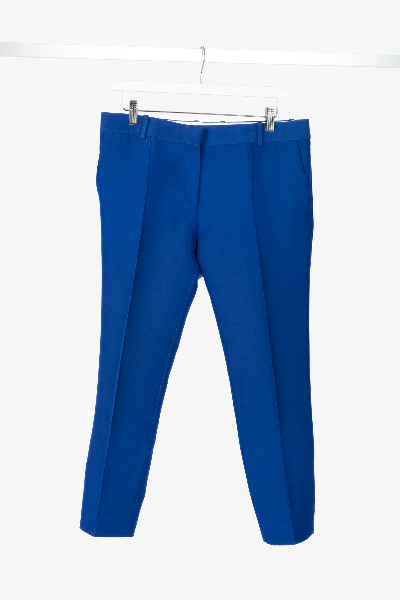 Celine Celine PF11 Blue Viscose-Blend Tapered Crop Trousers Size 28" / US 6 / IT 42 - 1 Thumbnail