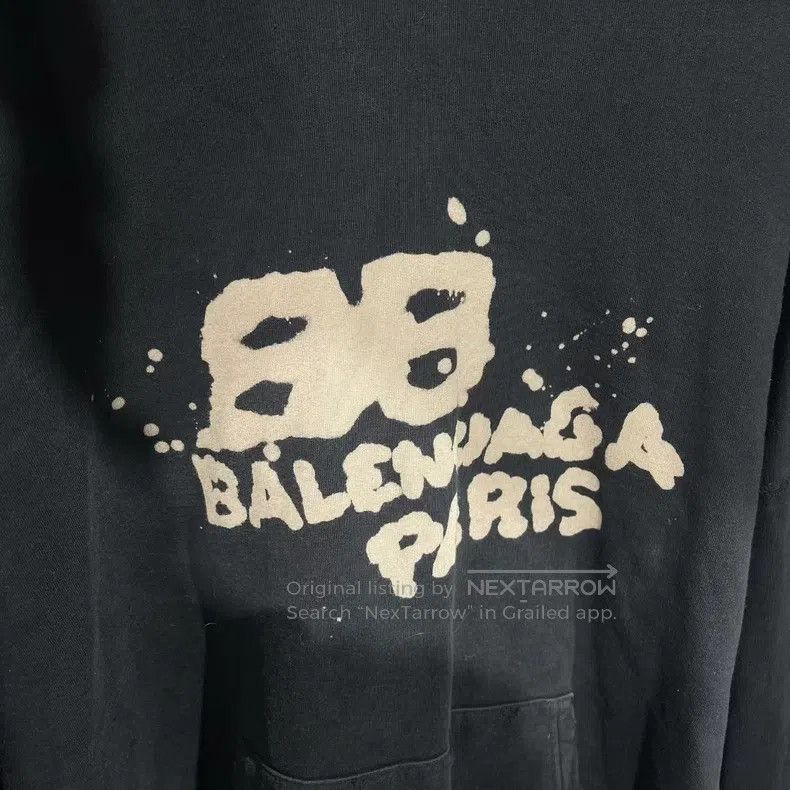 Balenciaga Balenciaga Double B Graffiti Hoodie Size US XL / EU 56 / 4 - 3 Thumbnail