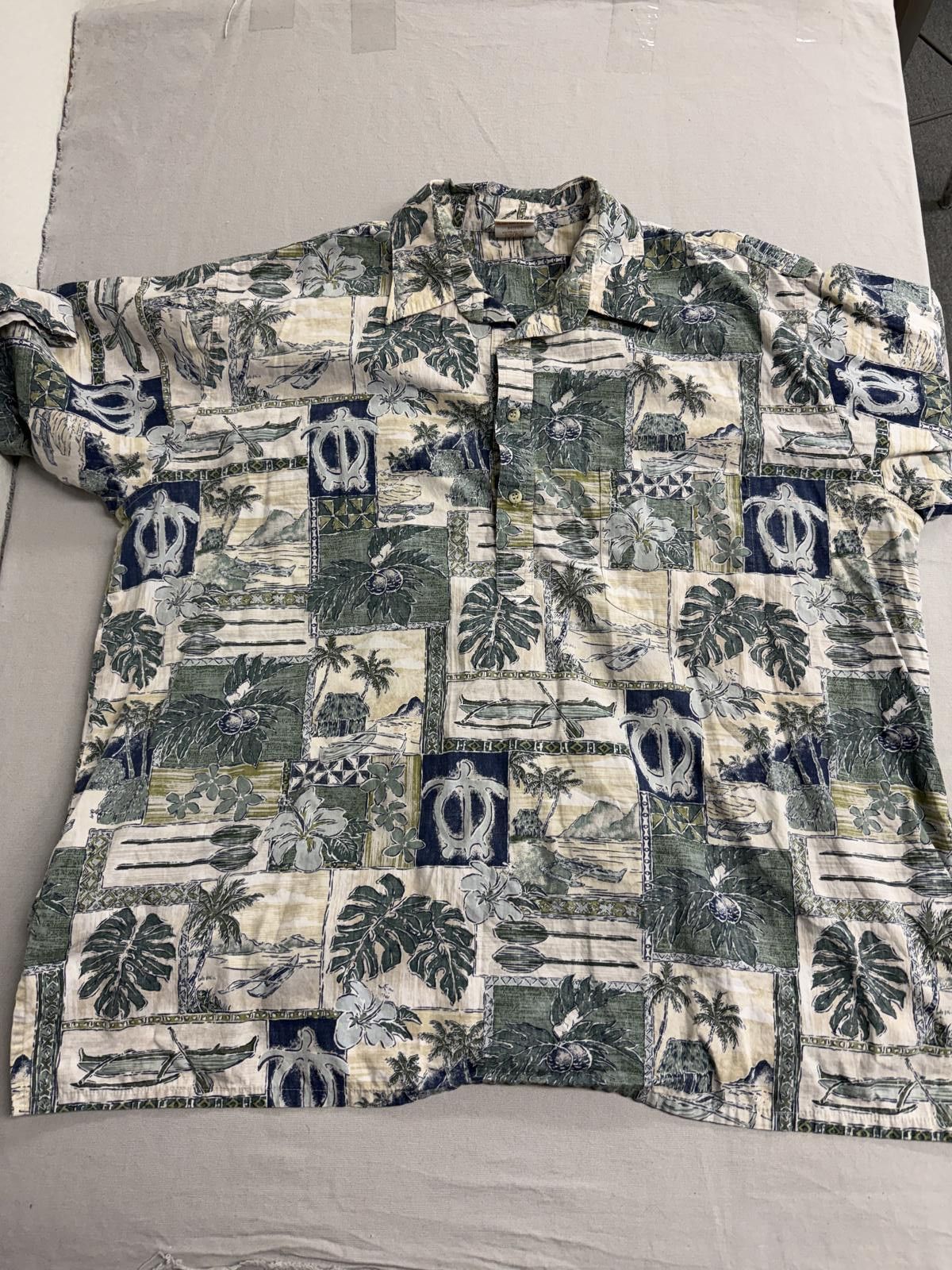 Other Go Barefoot Mens Hawaiian Panel Shirt - Made in Hawaii Shirt Size US XXL / EU 58 / 5 - 1 Thumbnail