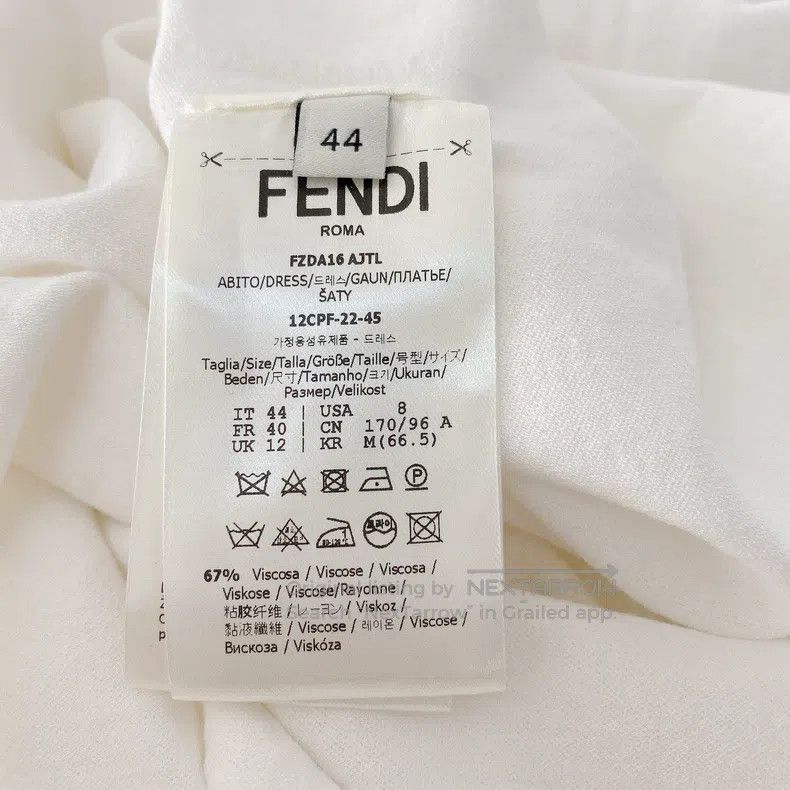 Fendi Fendi White knitted suspender dress Size M / US 6-8 / IT 42-44 - 6 Thumbnail