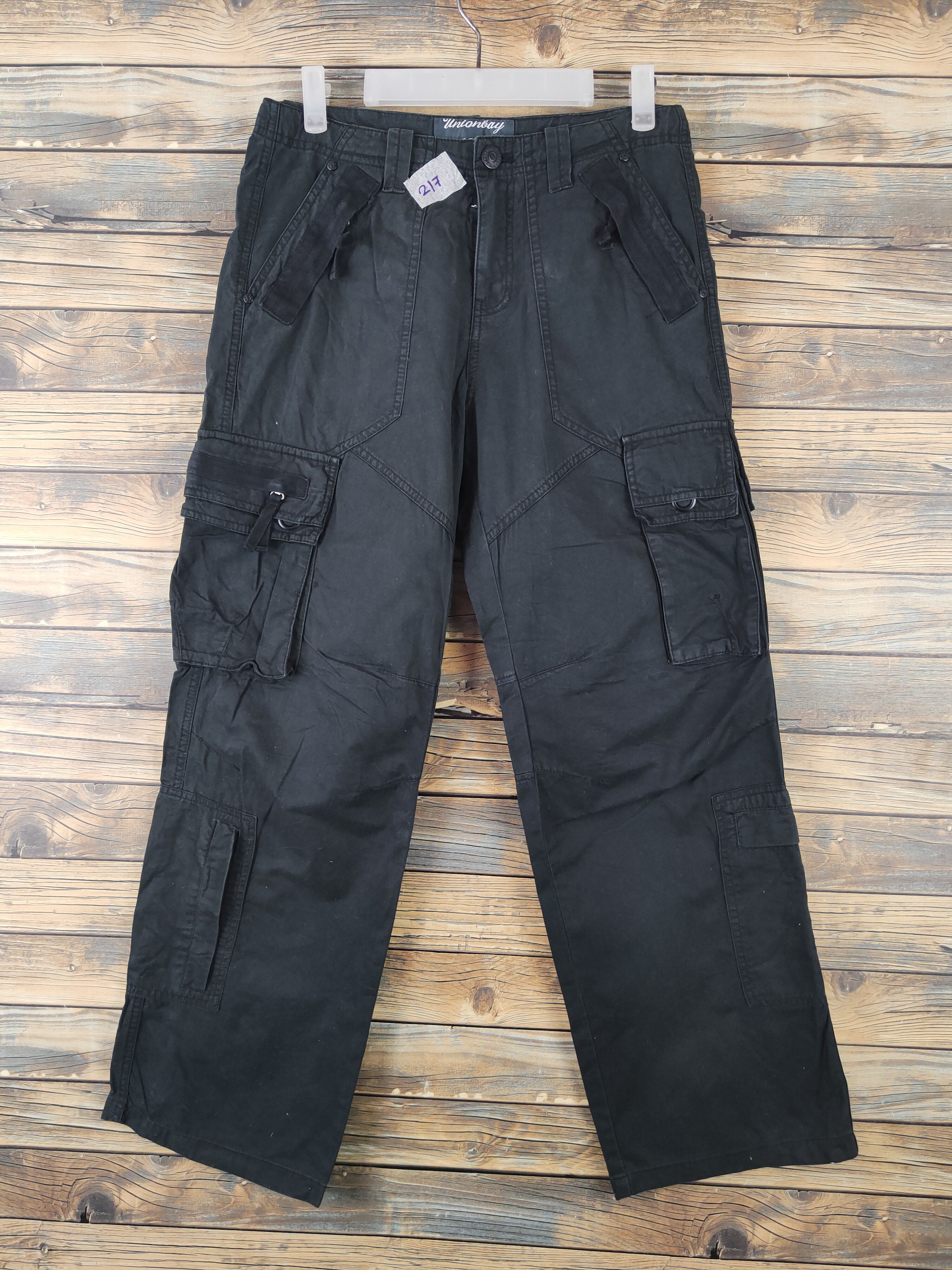 DLL Unionbay Black Multipocket Tactical Cargo Pants #217