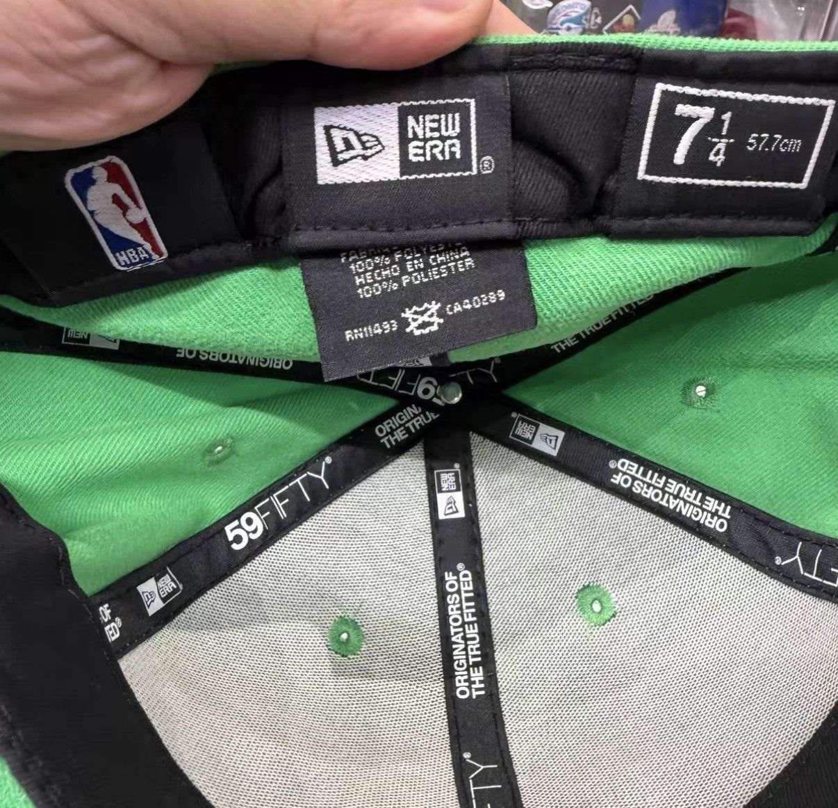 New Era New Era NBA Boston Celtics Flat Brim Baseball Cap J32 Size ONE SIZE - 5 Thumbnail