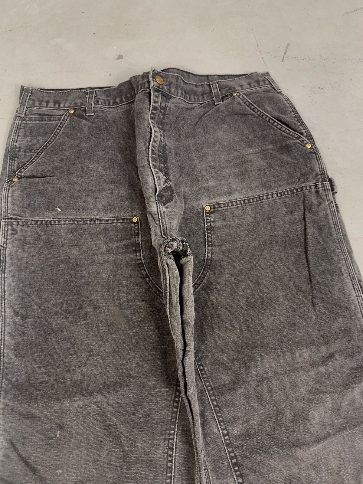 Carhartt Vintage Carhartt b01 BLK double knee workwear denim Size US 40 / EU 56 - 3 Thumbnail