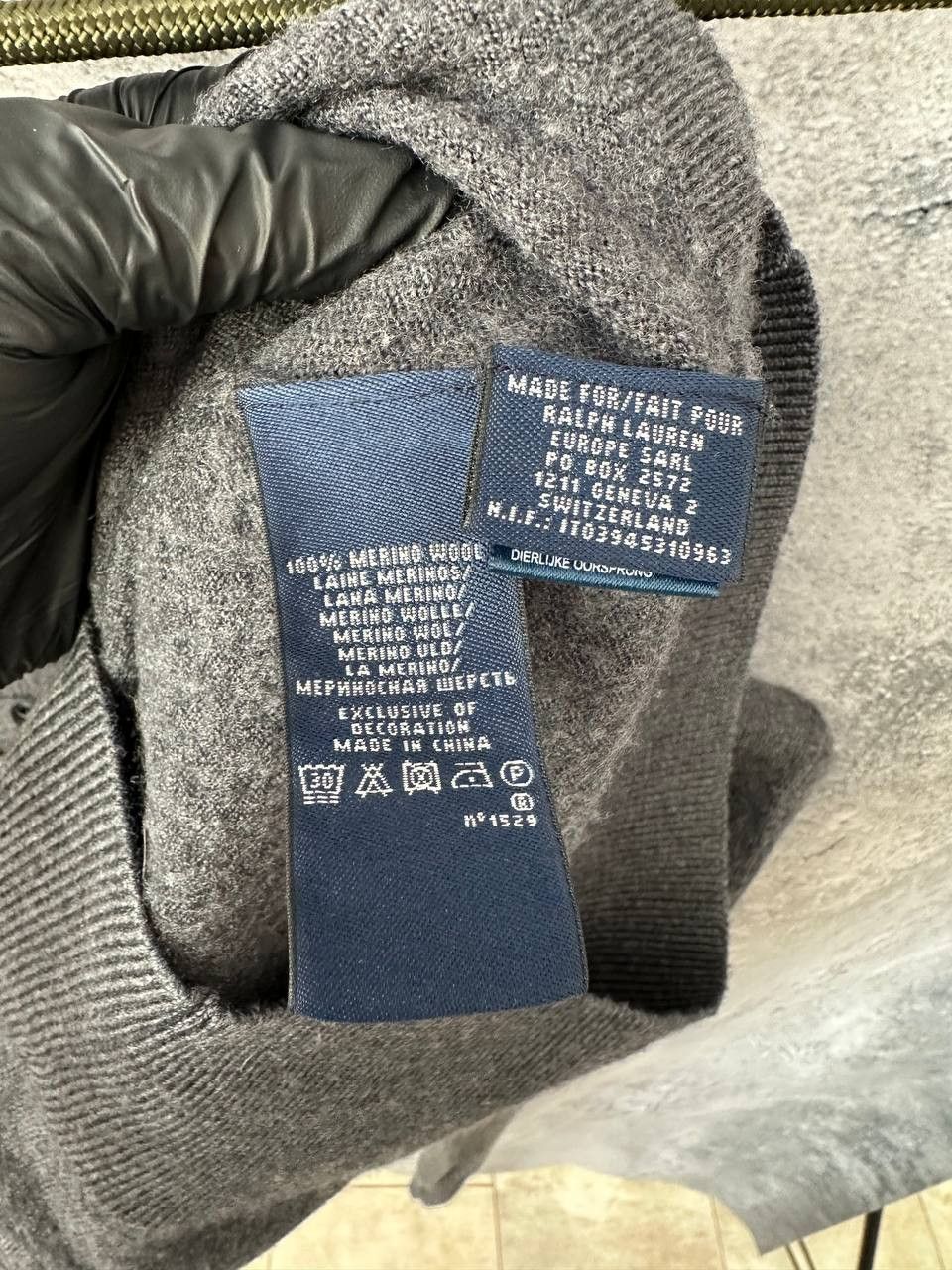 Ralph Lauren Sport × Vintage Ralph Lauren Sport Wool Cardigan Vintage Gray Long Sleeve Size M / US 6-8 / IT 42-44 - 11 Thumbnail