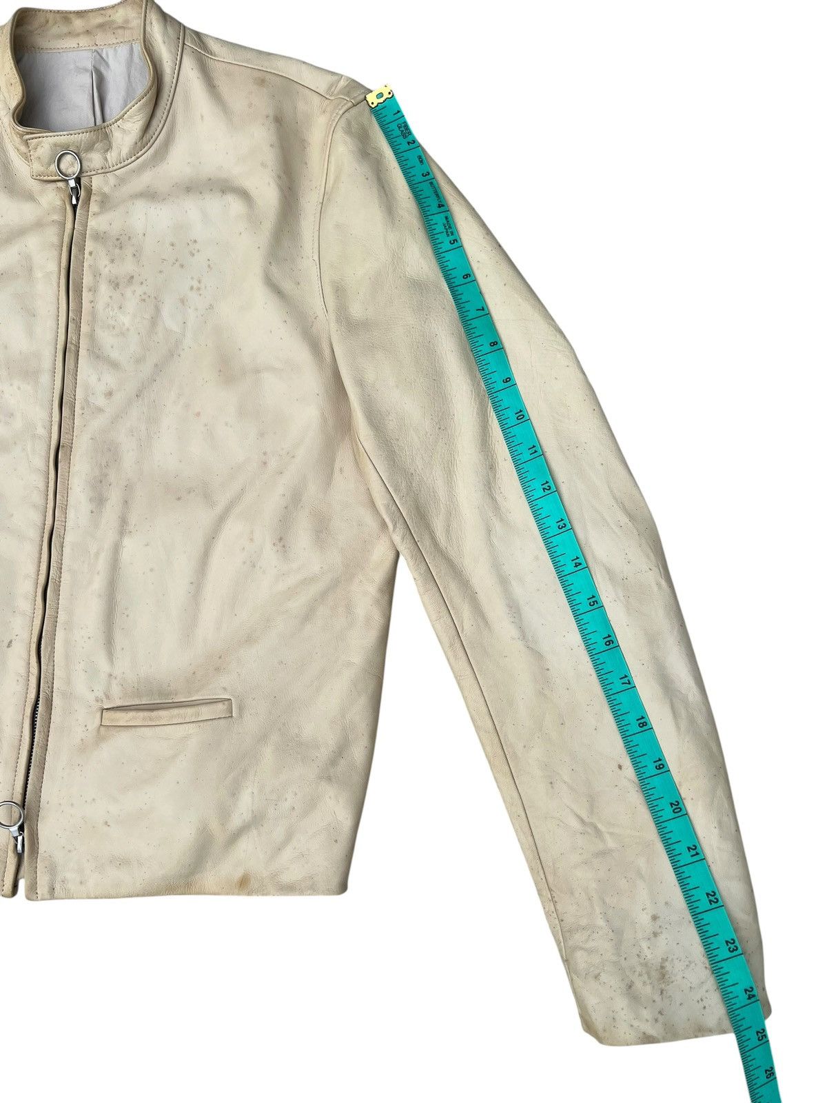 Leather VTG Max Fritz Japan Dirty Patina Cow Leather Racer Jacket Size US M / EU 48-50 / 2 - 5 Thumbnail
