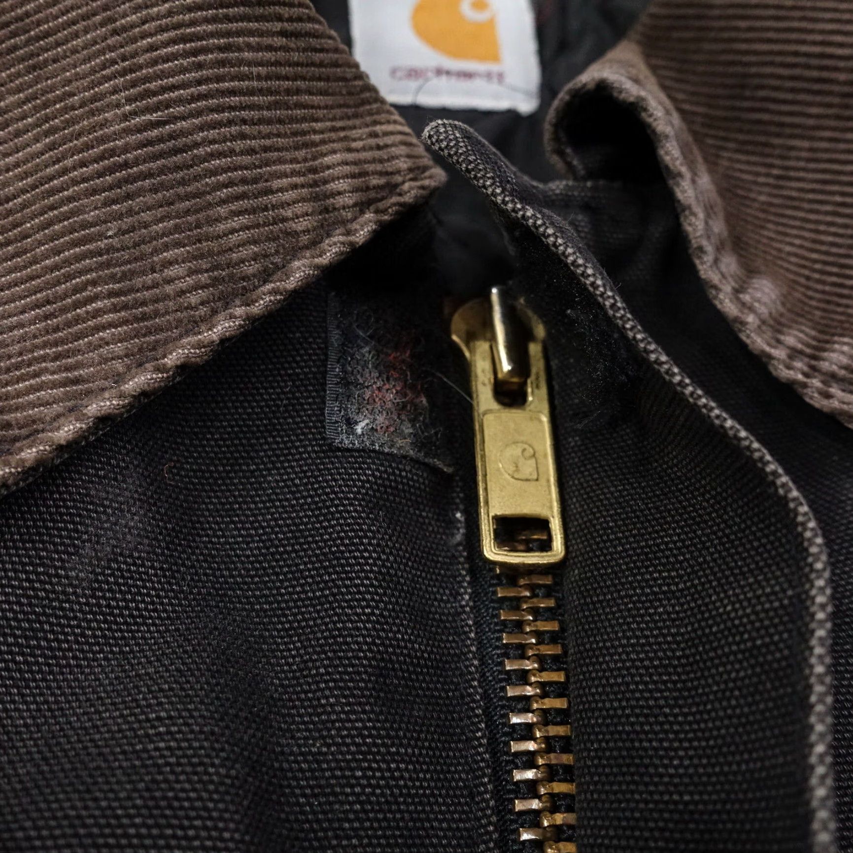 Carhartt VINTAGE CARHARTT JACKET XL BLACK FULL ZIP QUILT LINED DUCK CANVAS MENS Size US XL / EU 56 / 4 - 7 Thumbnail