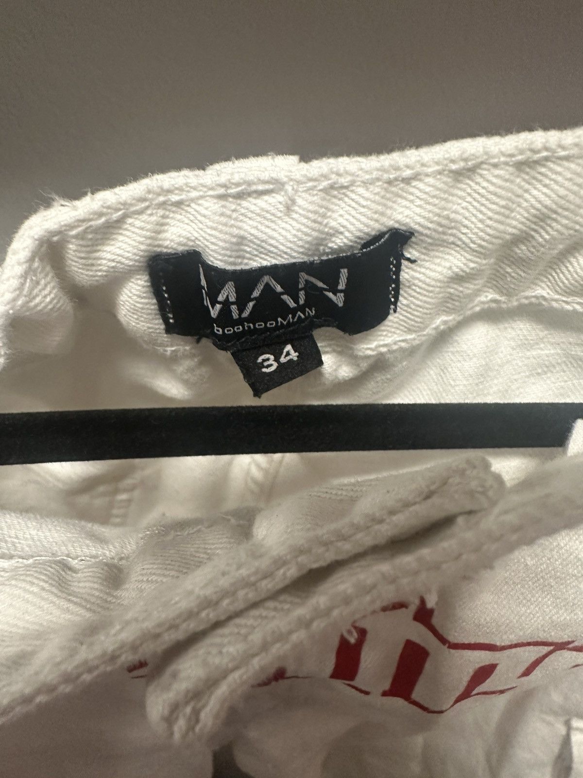 Boohoo × Vintage White Cargo pants Size US 34 / EU 50 - 3 Thumbnail