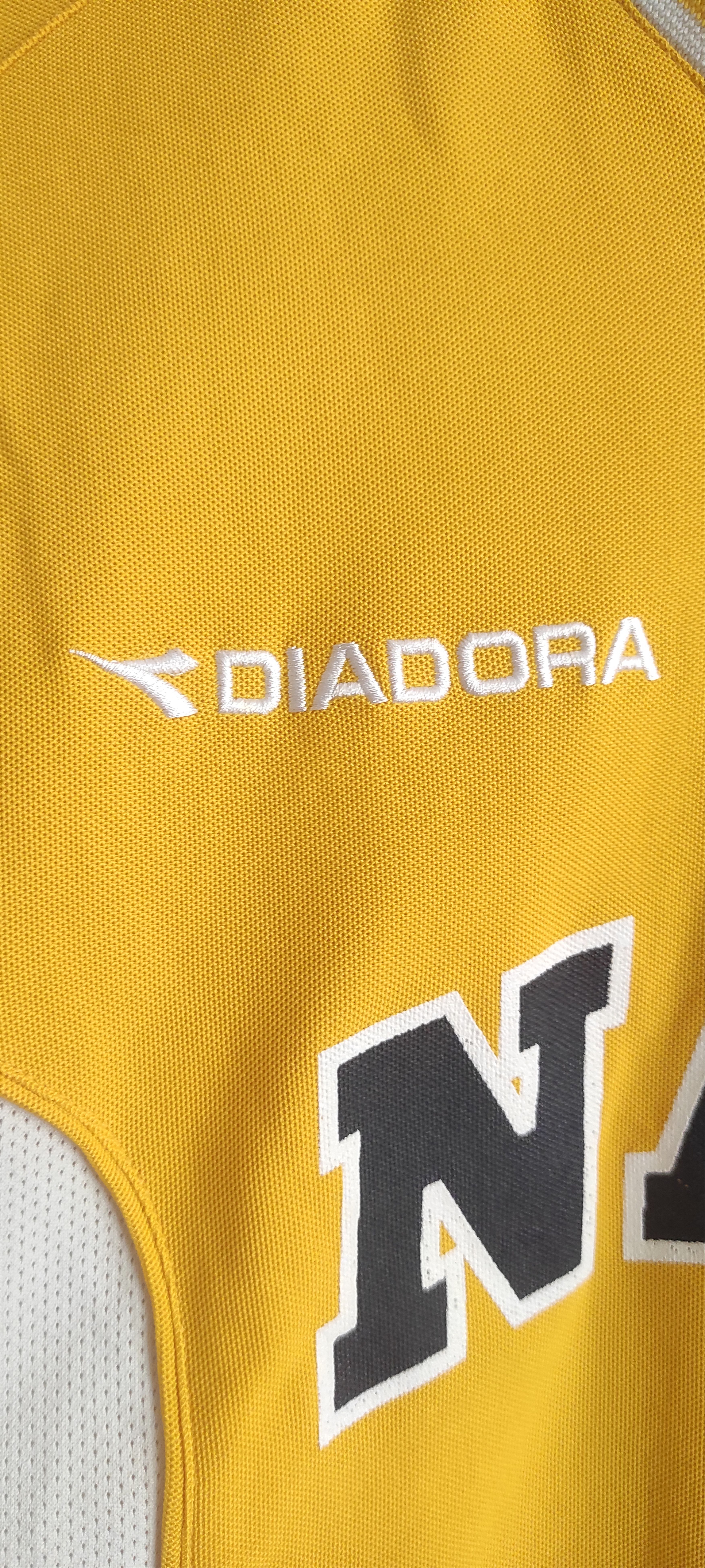 Diadora Diadora Soccer Jersey # 15 Navy Yellow Men's Athletic Shirt Size US M / EU 48-50 / 2 - 4 Thumbnail