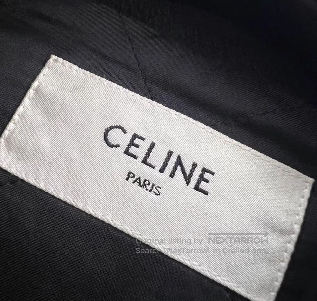 Celine Black Varsity Jacket with 'C' Emblem - Size L. Size US L / EU 52-54 / 3 - 3 Thumbnail