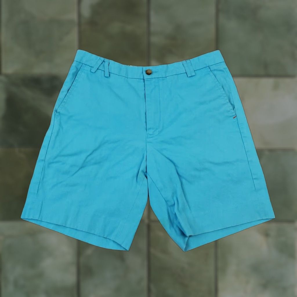 Tommy Bahama Tommy Bahama Mens Chino Shorts Blue 30 Waist Flat Front Casual Pockets Stretch Outdoor Golf Size US 30 / EU 46 - 1 Thumbnail