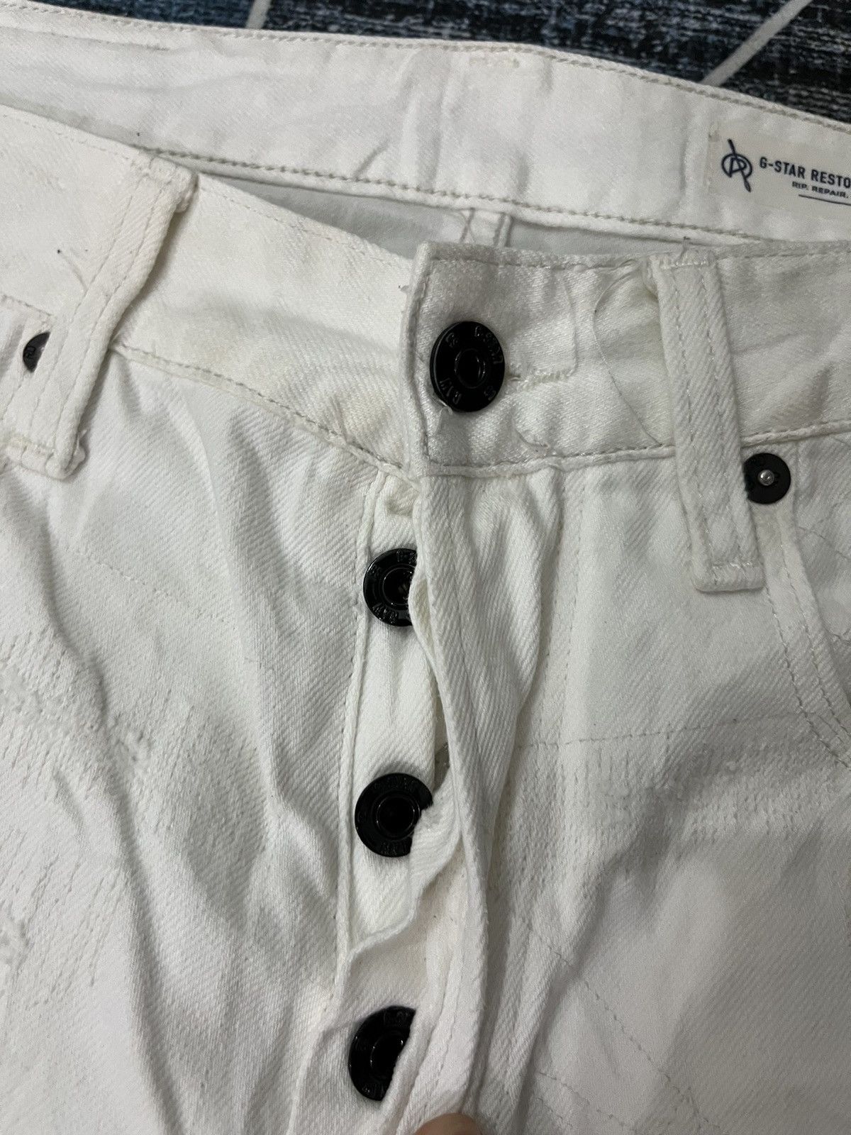 G-Star 3301 Tapered G Star Restored Denim Rip Repair Repeat Size US 34 / EU 50 - 8 Thumbnail