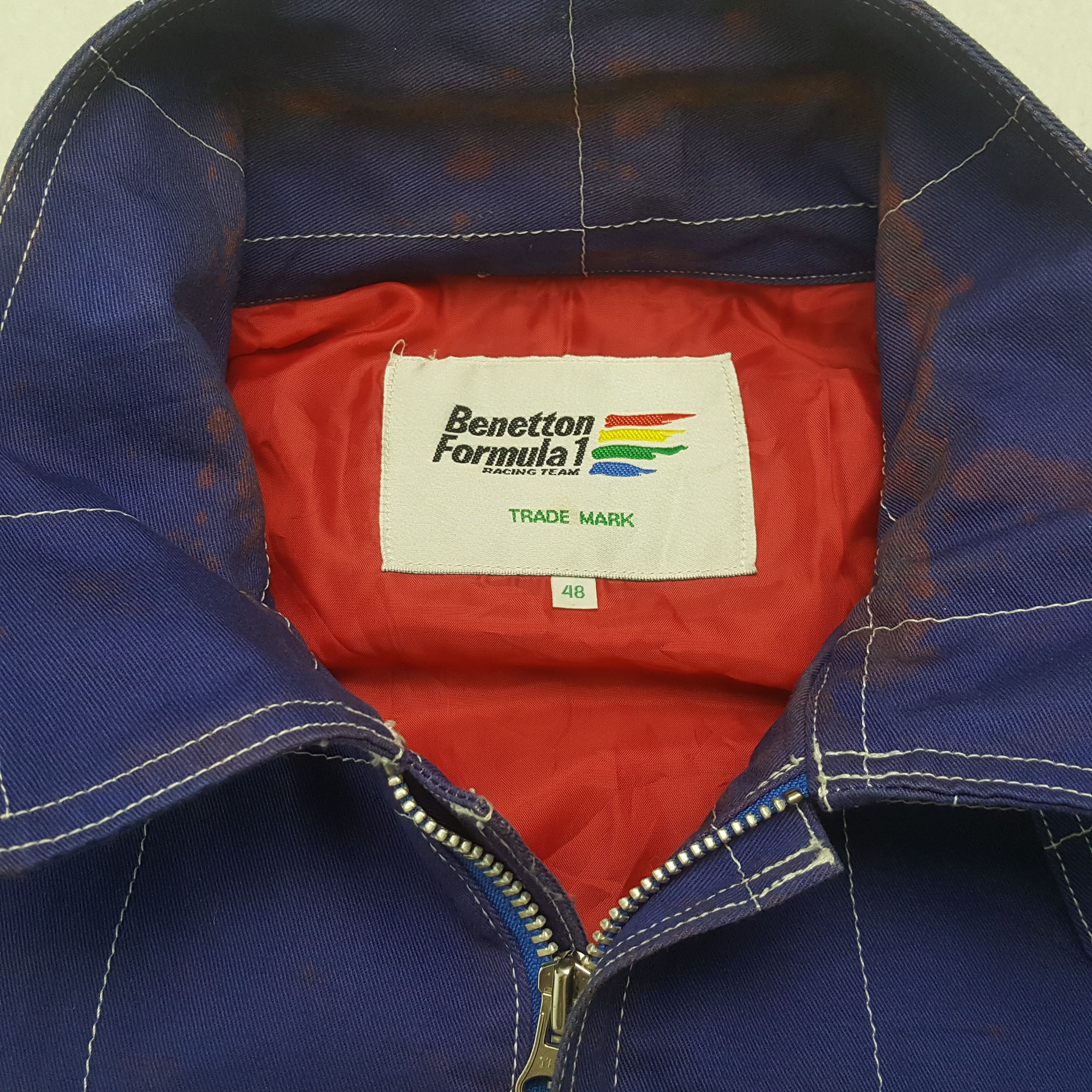 Benetton Vintage Benetton Formula 1 Racing Team Jacket RR28 Size US XL / EU 56 / 4 - 7 Thumbnail