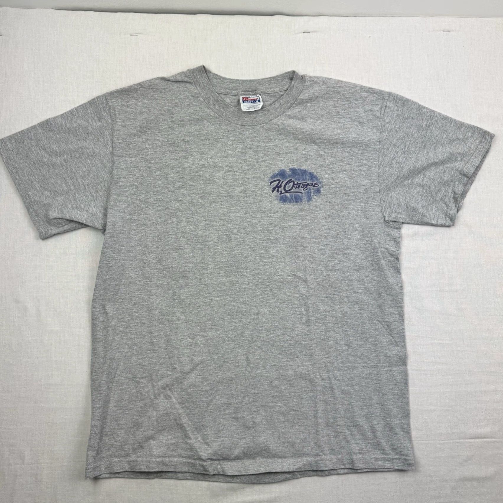 Hanes VINTAGE Hanes Surf T Shirt Adult Large Gray Beach 90s Ocean Sea Quote Mens Size US L / EU 52-54 / 3 - 3 Thumbnail