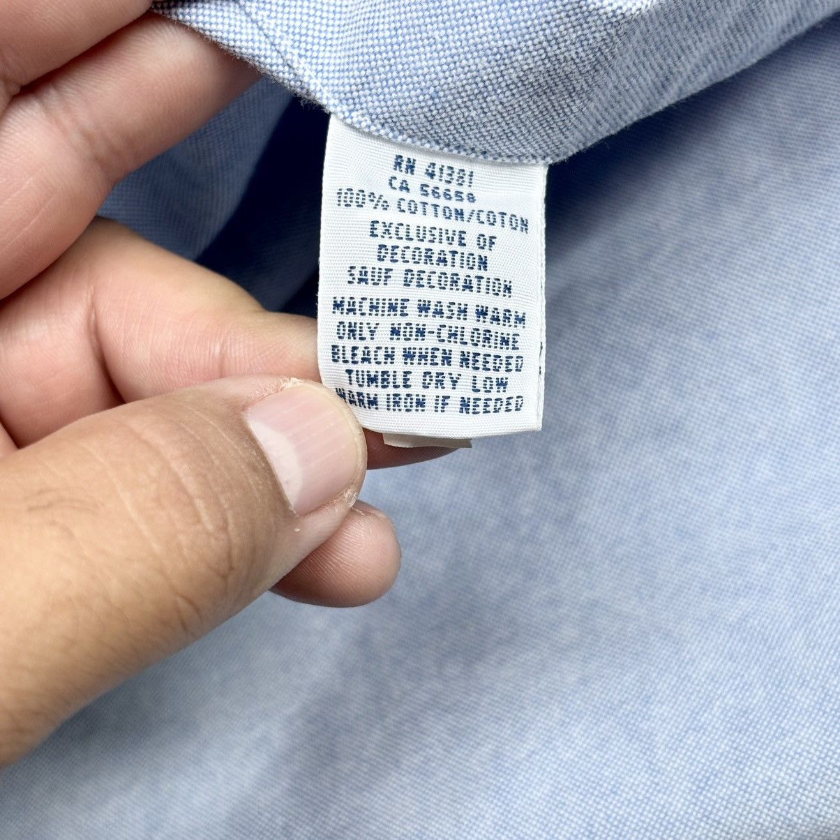 Polo Ralph Lauren Polo Ralph Lauren Shirt Men 3XLT Big Blue Solid Oxford shirt Size US XXL / EU 58 / 5 - 3 Thumbnail