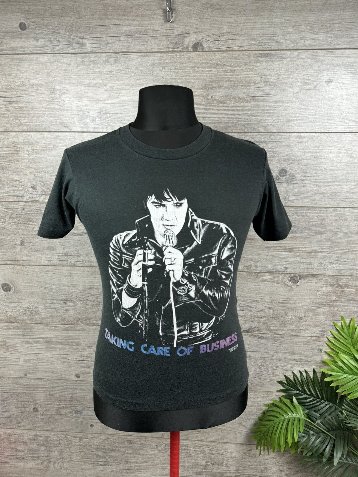Vintage 1989 Elvis Presley Vintage Taking Care of Business T-shirt Size US S / EU 44-46 / 1 - 2 Thumbnail