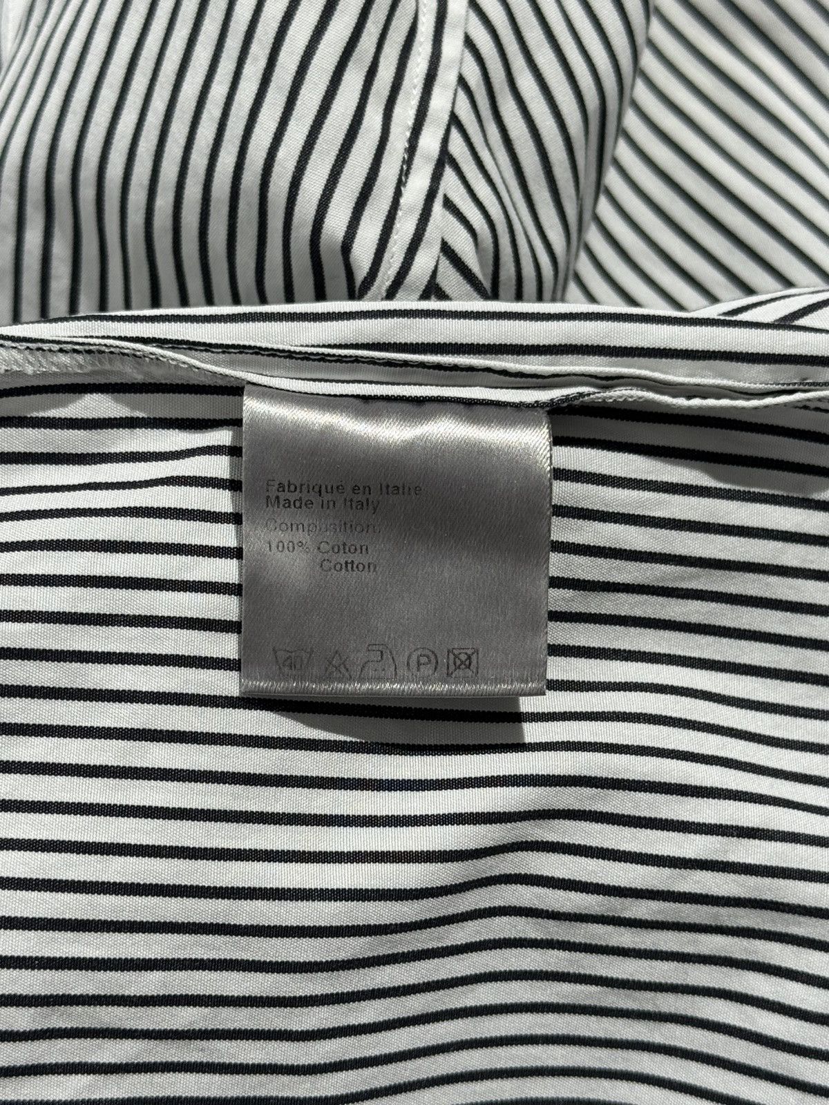 Dior FW06 Dior Homme Striped Bib Pannel Shirt by Hedi Slimane Size US M / EU 48-50 / 2 - 6 Thumbnail