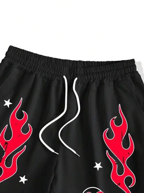 Japanese Brand Print Y2k Shorts DRIP summer Size US 36 / EU 52 - 3 Thumbnail