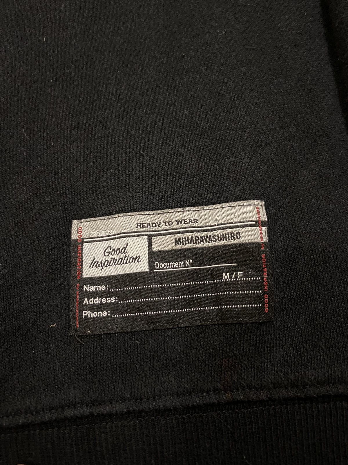 Maison MIHARA YASUHIRO Miharayasuhiro x GU japanese sweatshirt Size US M / EU 48-50 / 2 - 5 Thumbnail