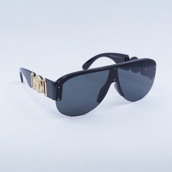 Versace Versace VE4391 GB1/87 Sunglasses Black Aviator Frame Size ONE SIZE - 5 Thumbnail