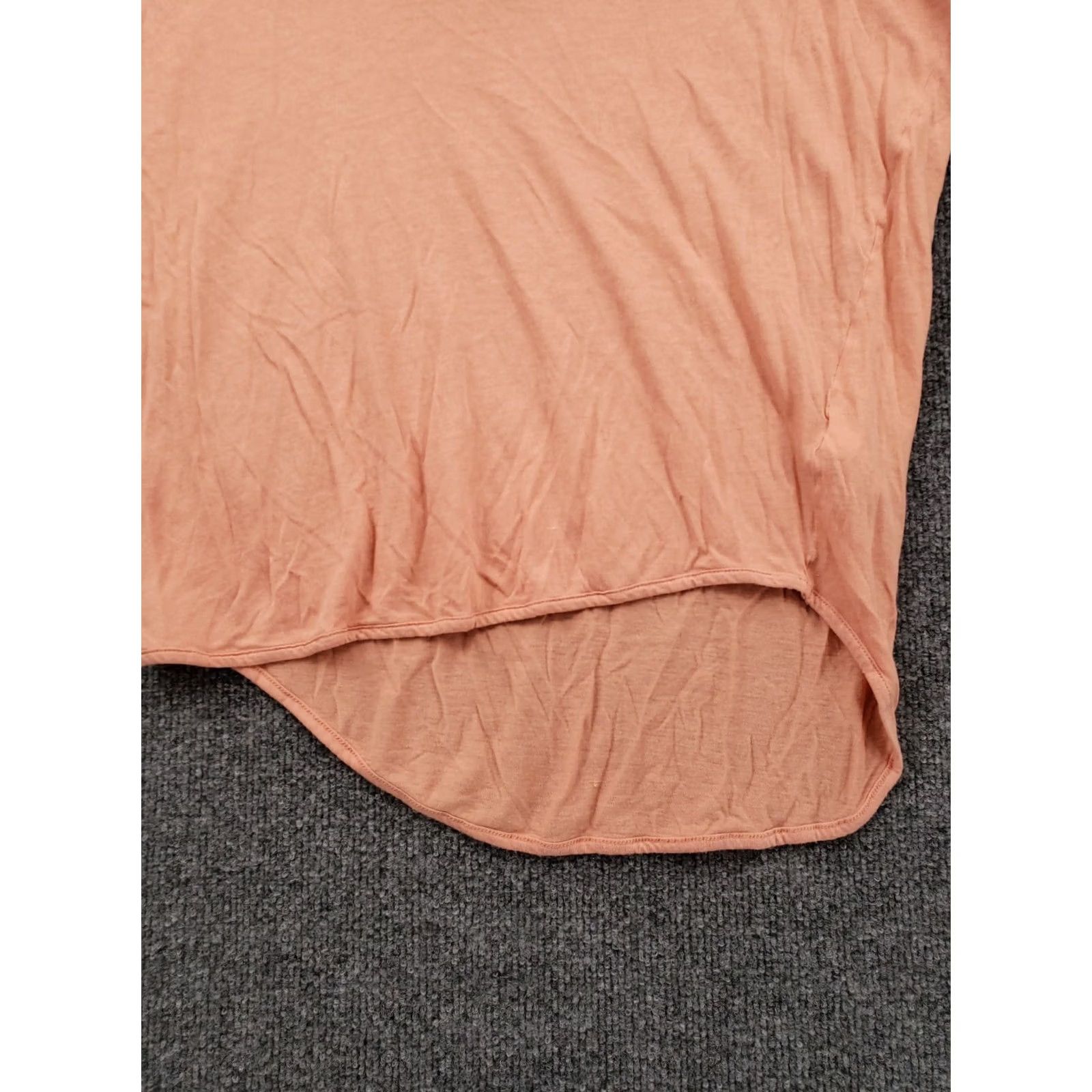 Express Express T-Shirt S Small Orange V-Neck Dolman Sleeves Asymmetric Hem Womens Size S / US 4 / IT 40 - 6 Thumbnail