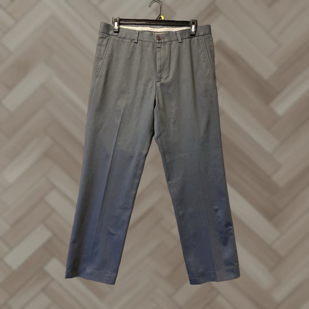 Eddie Bauer Eddie Bauer Chino Pants Mens 34x32 Gray Zip Pocket Cotton Fleece Size US 34 / EU 50 - 1 Thumbnail