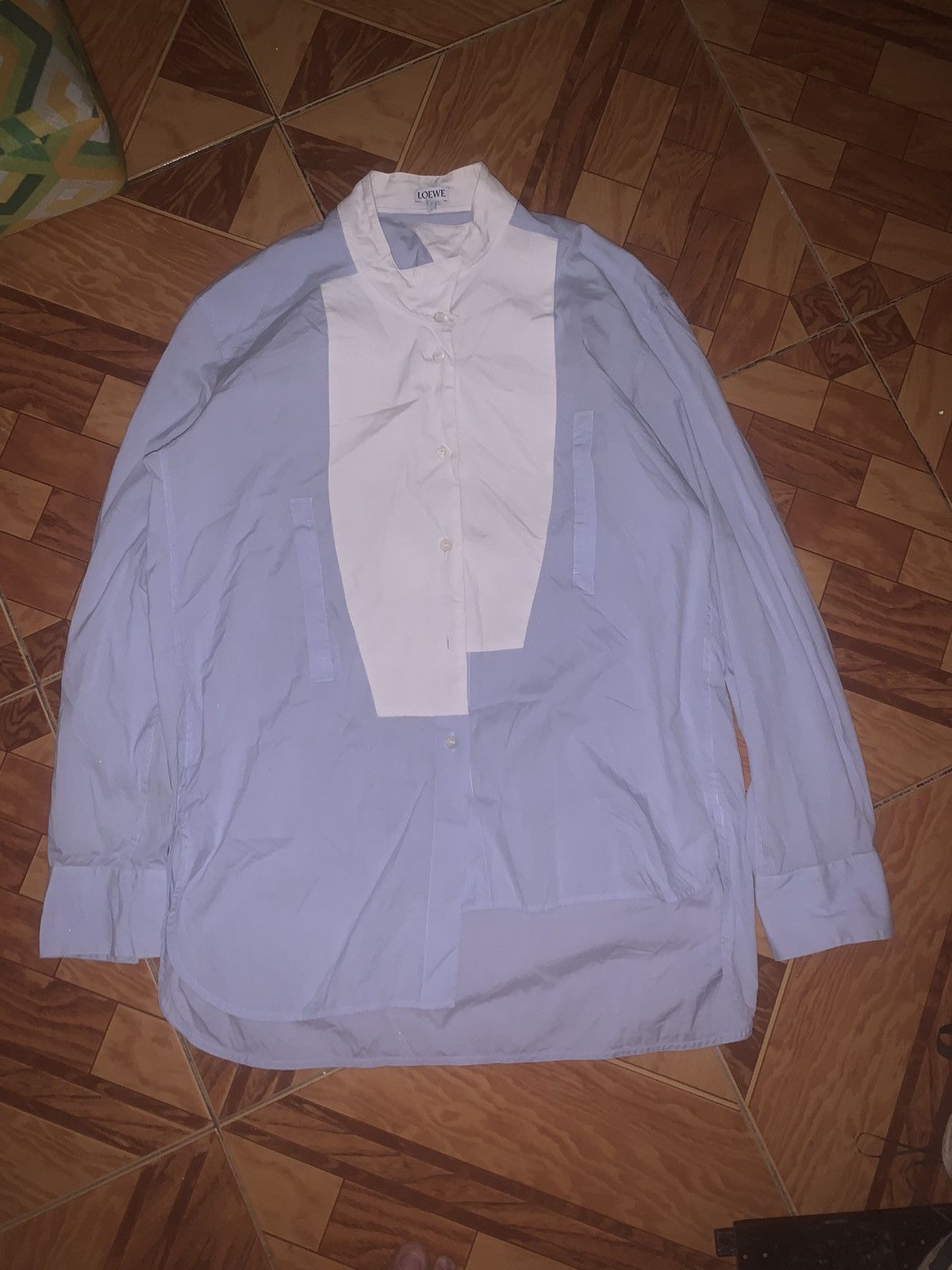 Designer × Loewe Loewe asymmetric button-down shirt Size S / US 4 / IT 40 - 1 Thumbnail