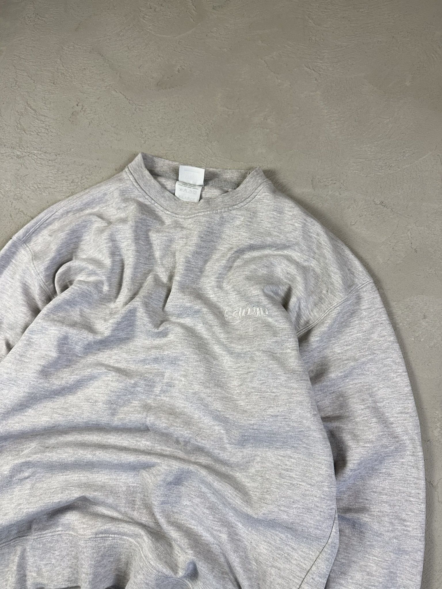 Edwin 90s Vintage Edwin Boxy Basic Crewneck Size US L / EU 52-54 / 3 - 7 Thumbnail